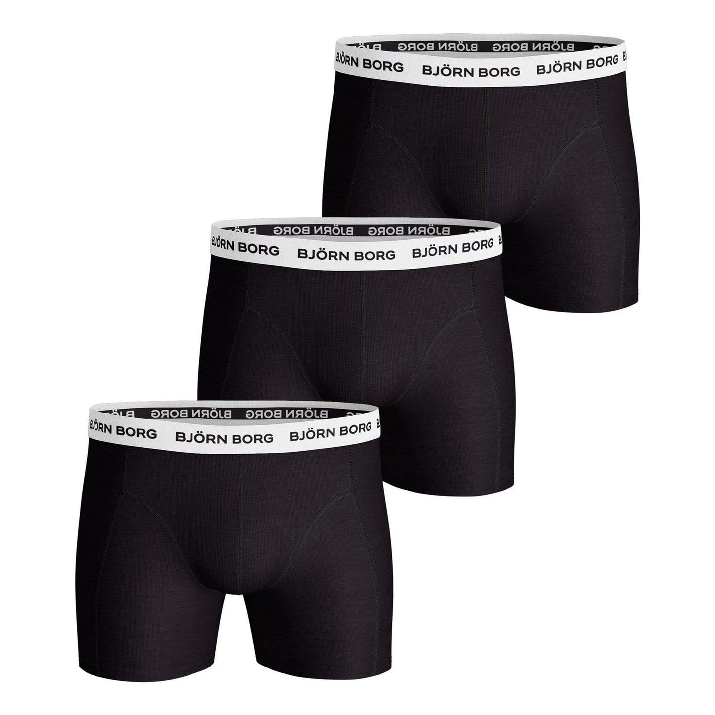 Björn Borg Cotton Stretch Trenýrky 3ks v baleni Muži - černá, bílá