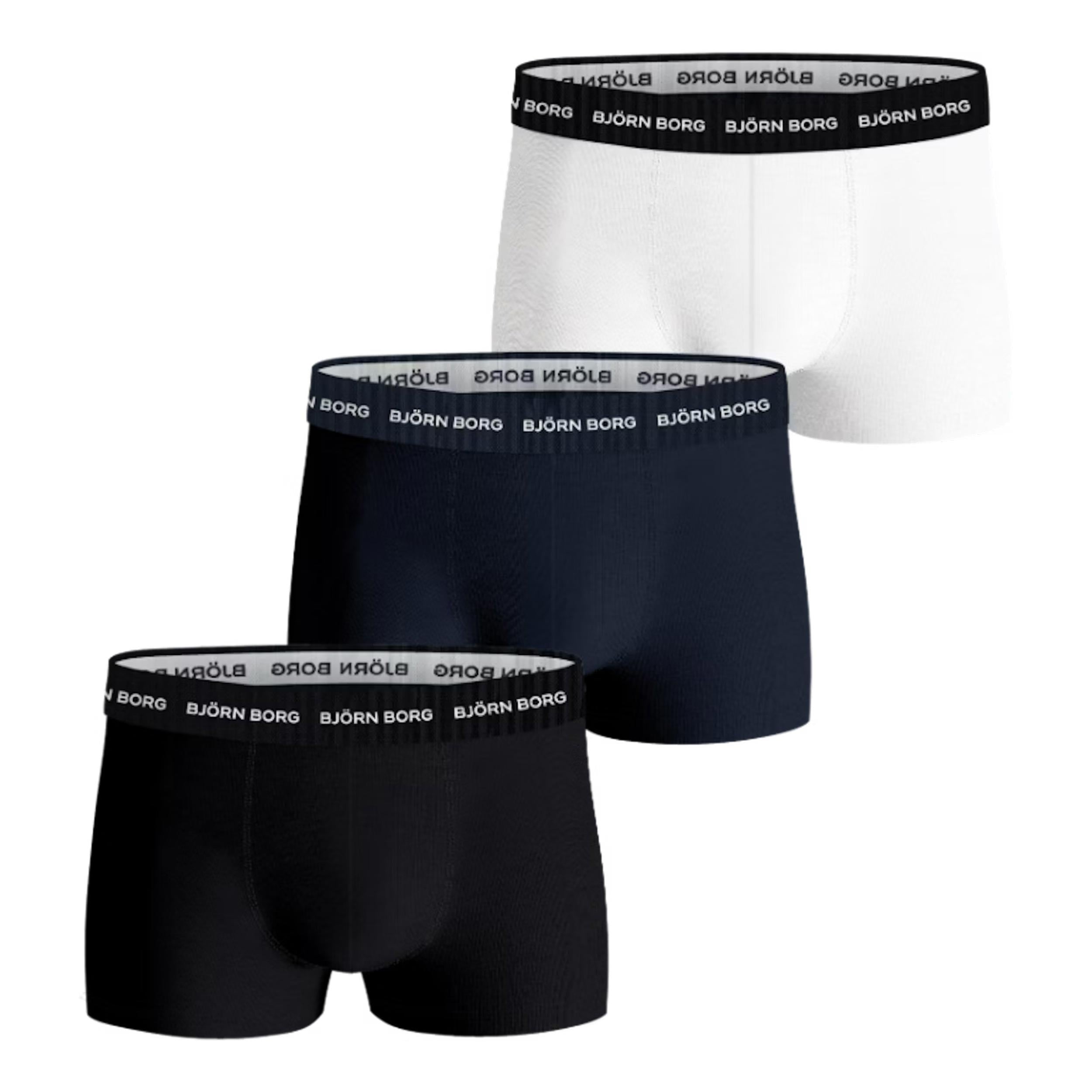 Björn Borg Cotton Stretch Trunk Trenýrky 3ks v baleni Muži - vícebarevné
