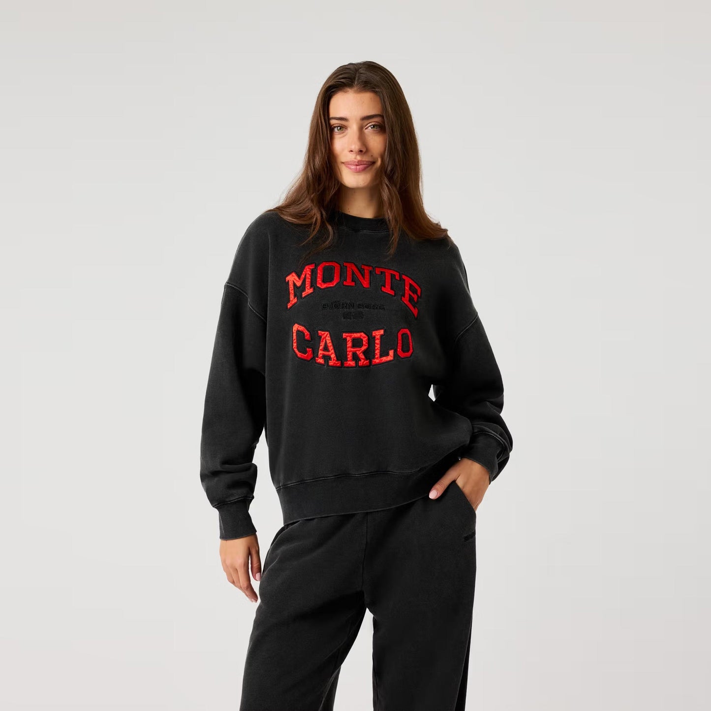Björn Borg Studio Oversized Mikina Dámy - černá, červená