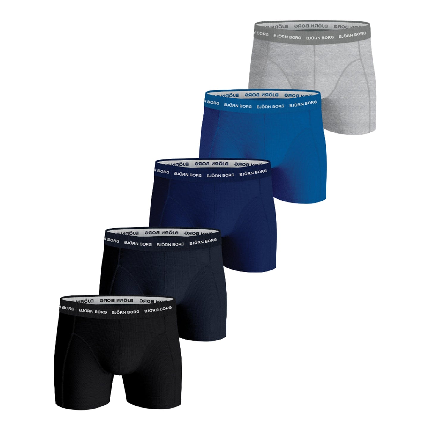 Björn Borg Cotton Stretch Trenýrky 5ks v baleni Muži - černá, modrá