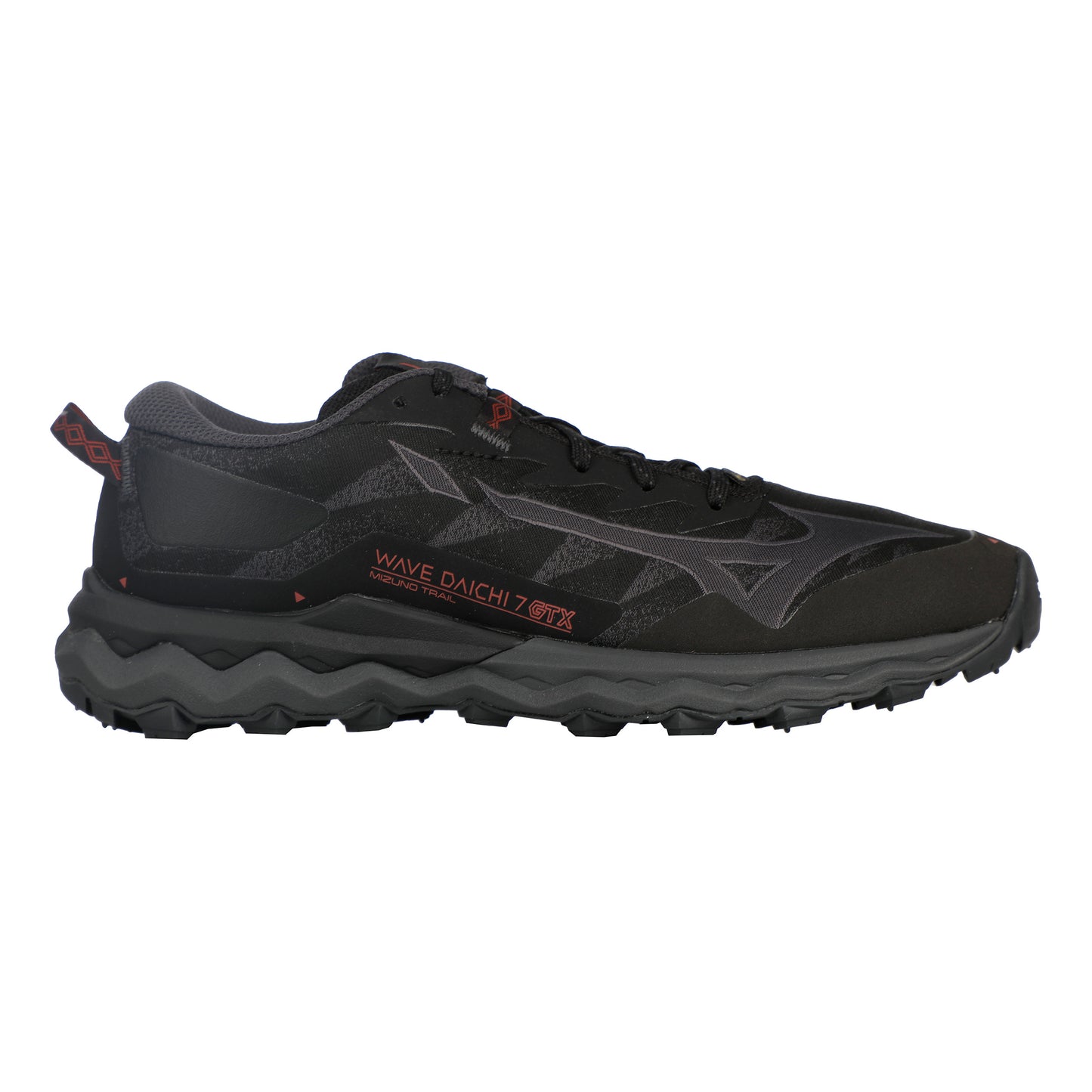 Mizuno Wave Daichi 7 GTX Obuv pro měkčí povrch,žádný asfalt Dámy - černá, tmavě šedá