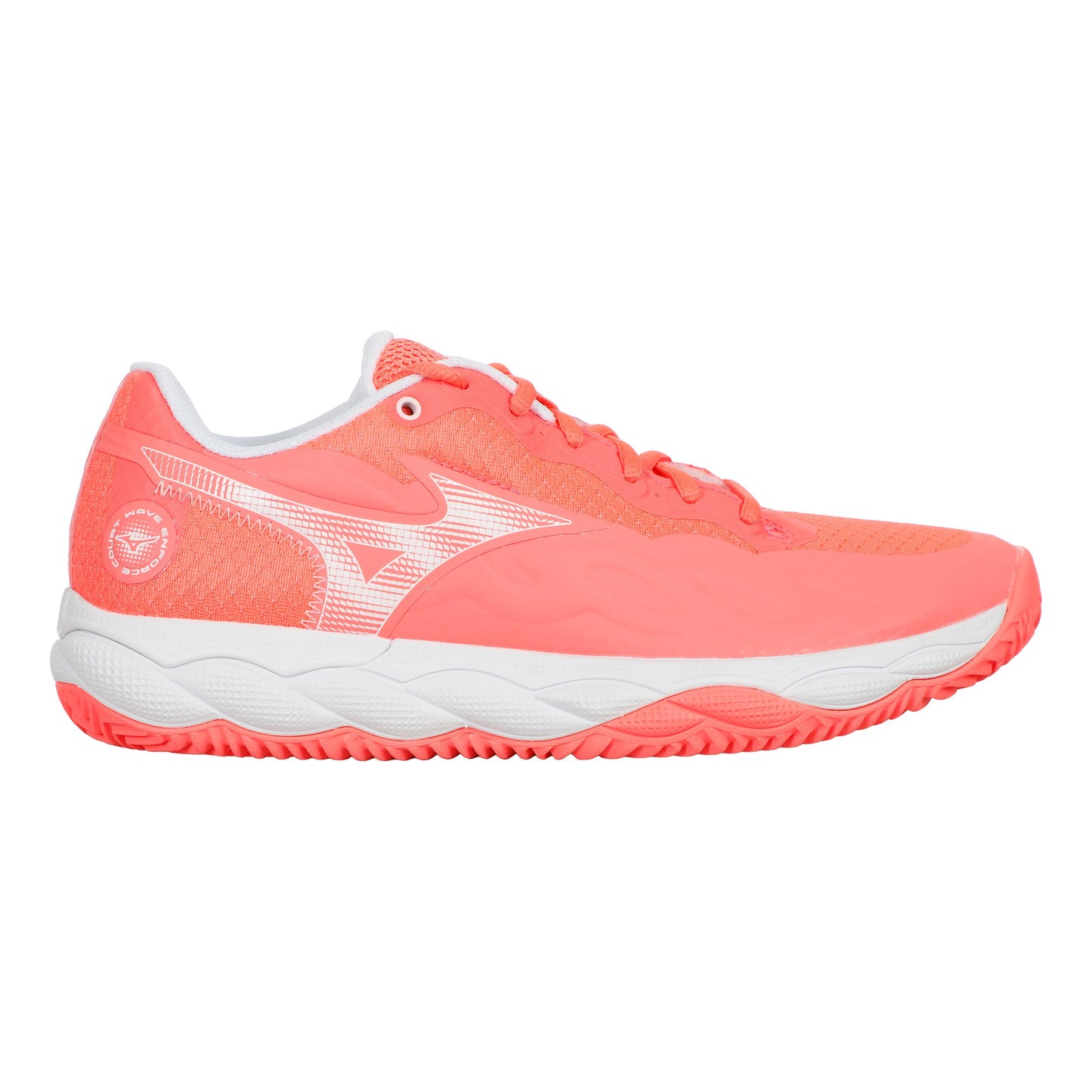 Mizuno Wave Enforce Court Obuv na antuku Dámy - korálová, bílá