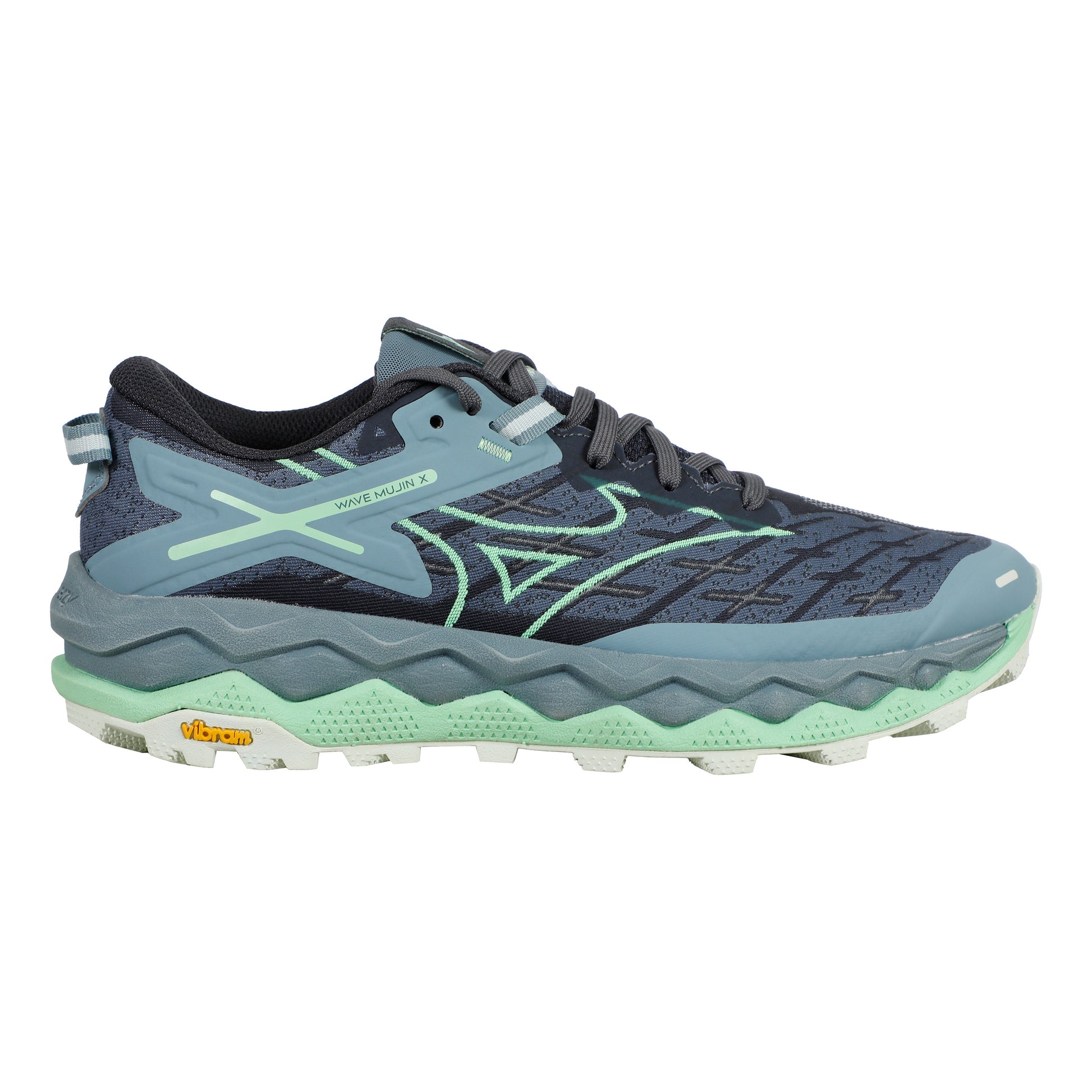 Mizuno Wave Mujin 10 Obuv Pro Měkčí Povrch,žádný Asfalt Dámy-Tmavě Modrá,Mint