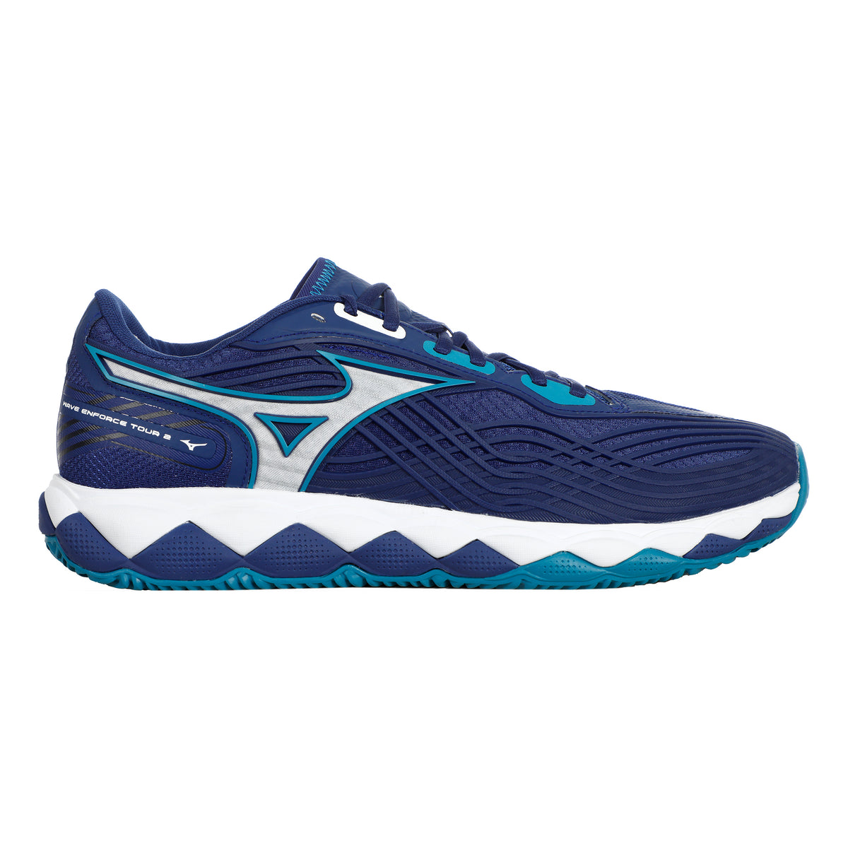 Mizuno Wave Enforce Tour 2 Obuv Na Antuku Muži-Modrá,Bílá