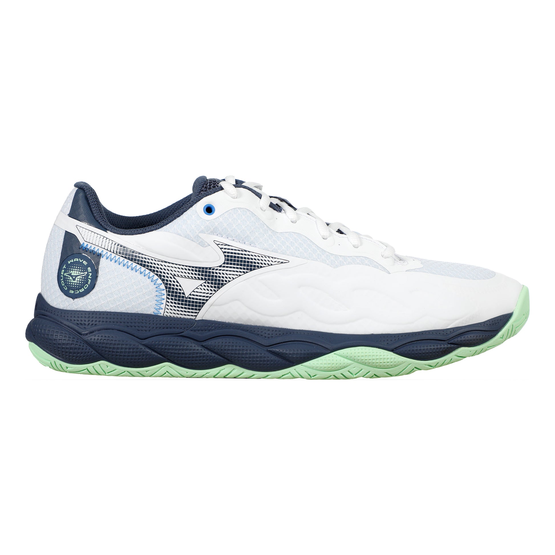 Mizuno Wave Enforce Court Obuv na všechny povrchy Muži - bílá, mint
