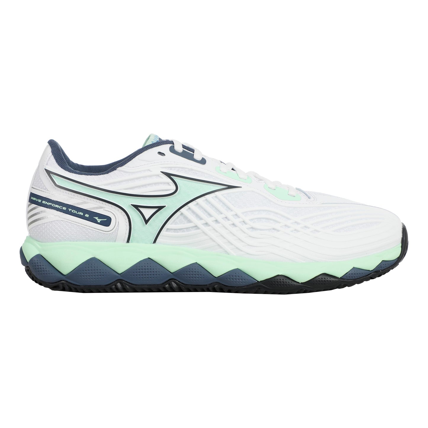 Mizuno Wave Enforce Tour 2 Obuv Na Antuku Muži-Bílá,Mint
