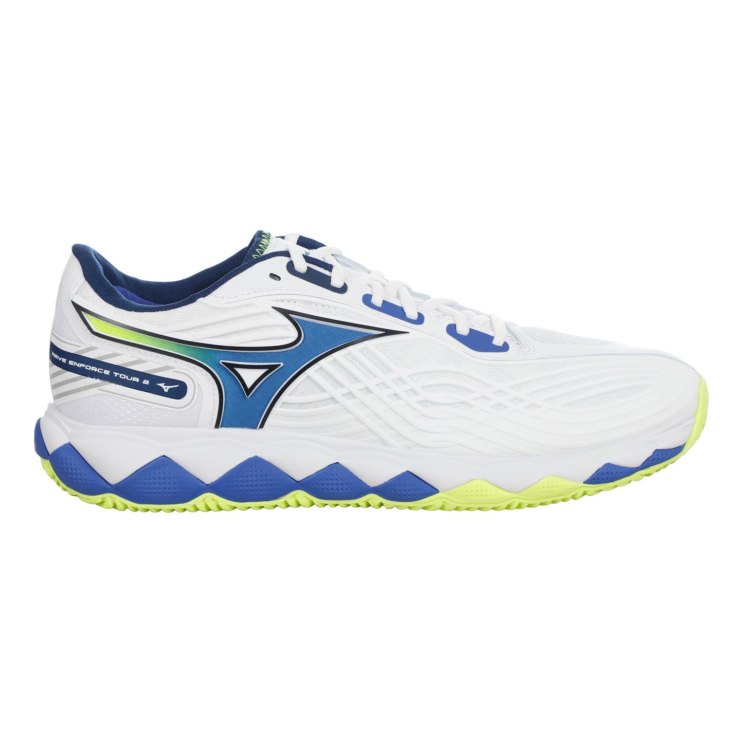 Mizuno Wave Enforce Tour 2 Obuv na antuku Muži - bílá, modrá