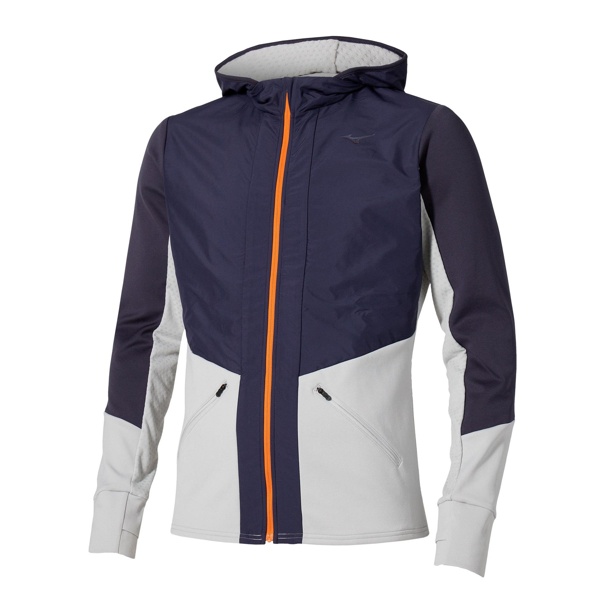 Mizuno Active Warmalite Hybrid Full Zip Běžecká Bunda Muži-Modrá