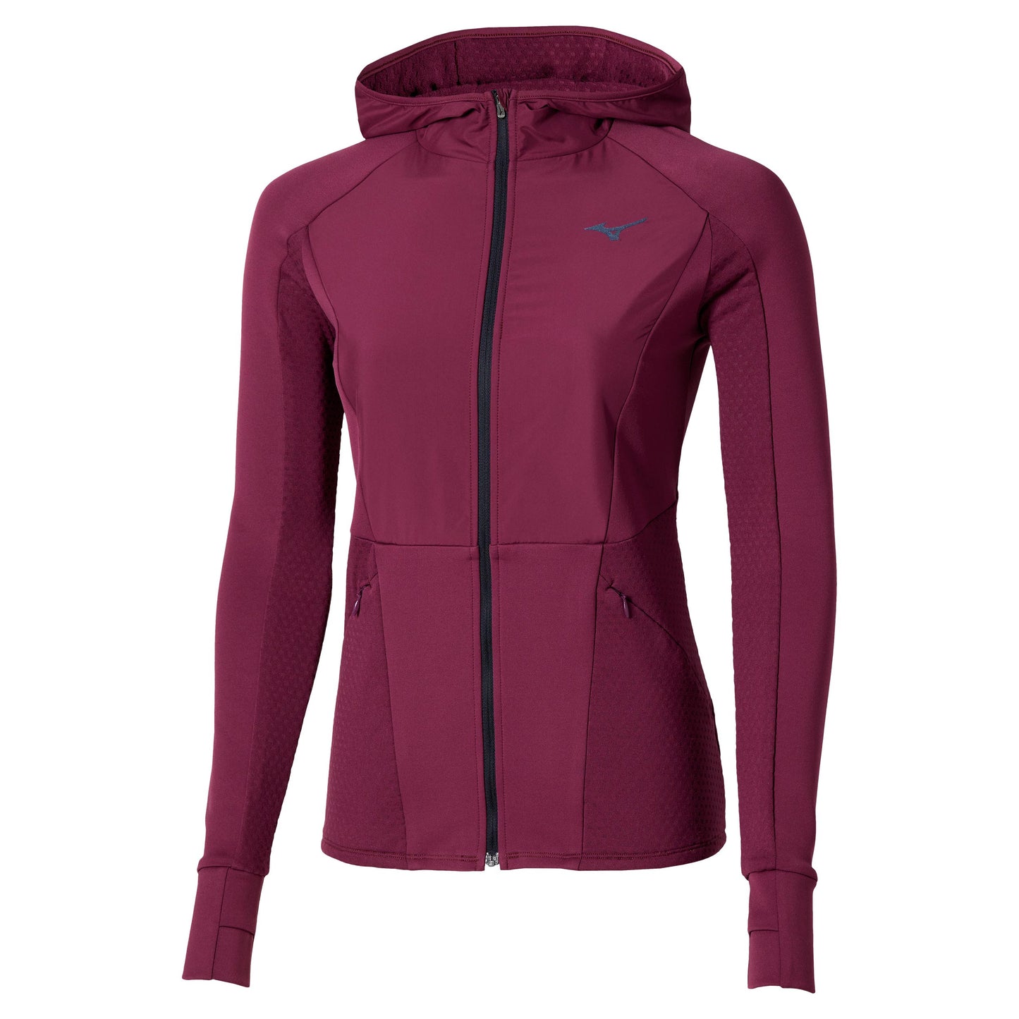 Mizuno Active Warmalite Hybrid Full Zip Běžecké Tričko Dámy-Fialová
