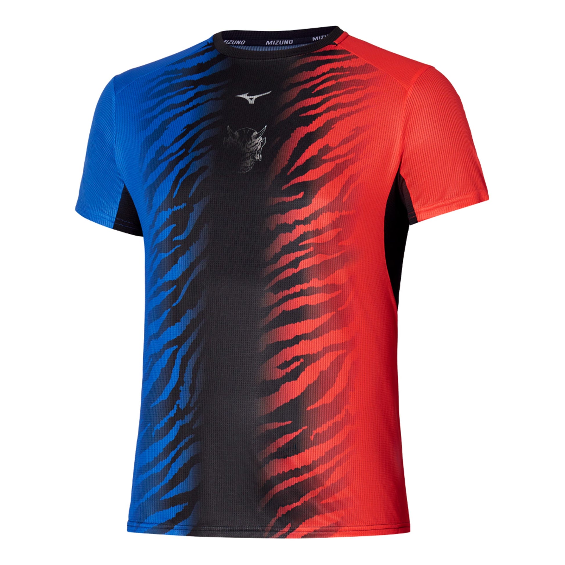 Mizuno DryAeroFlow Graphic Běžecké tričko Muži - černá, červená