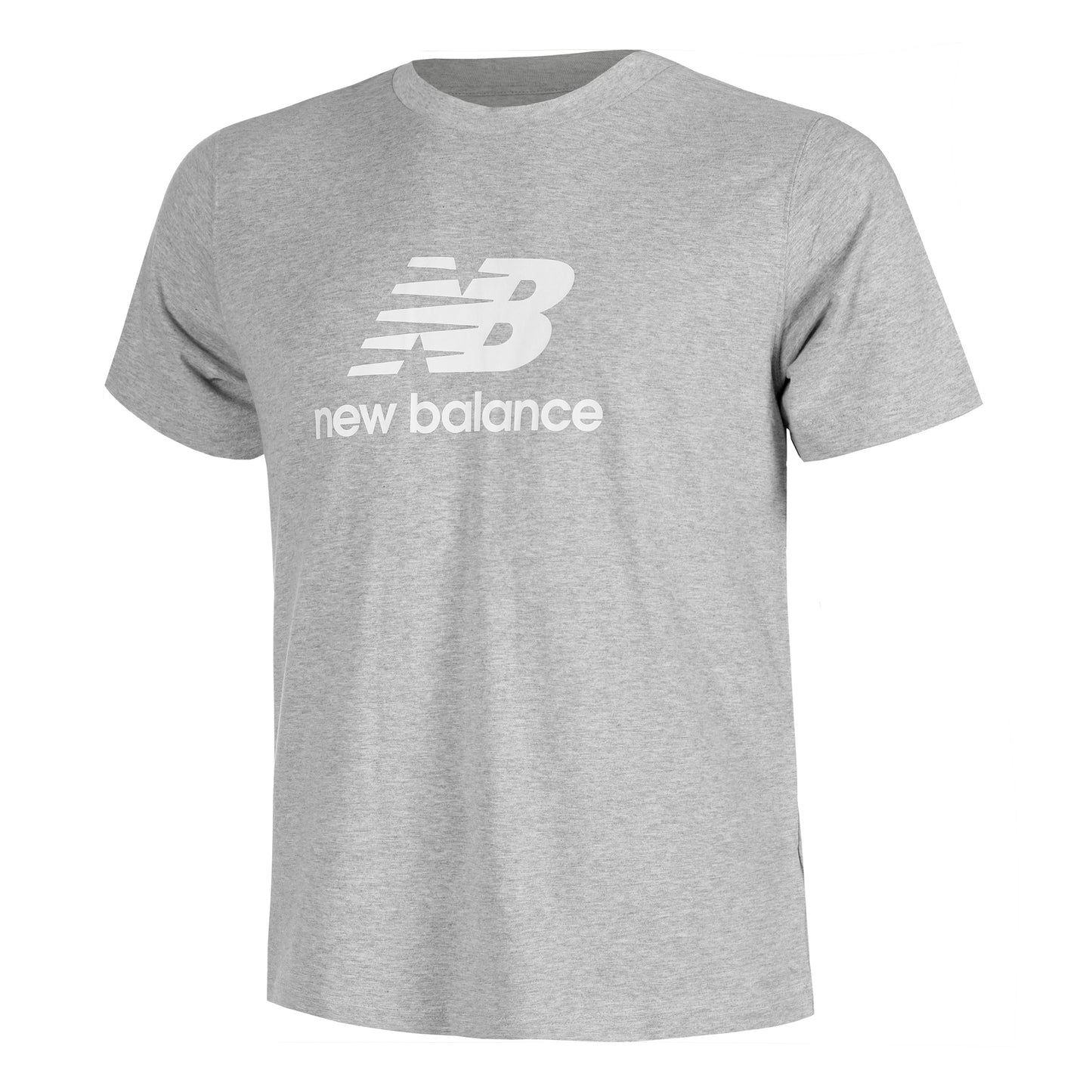 New Balance Stacked Logo Tee Tričko Muži-Šedá