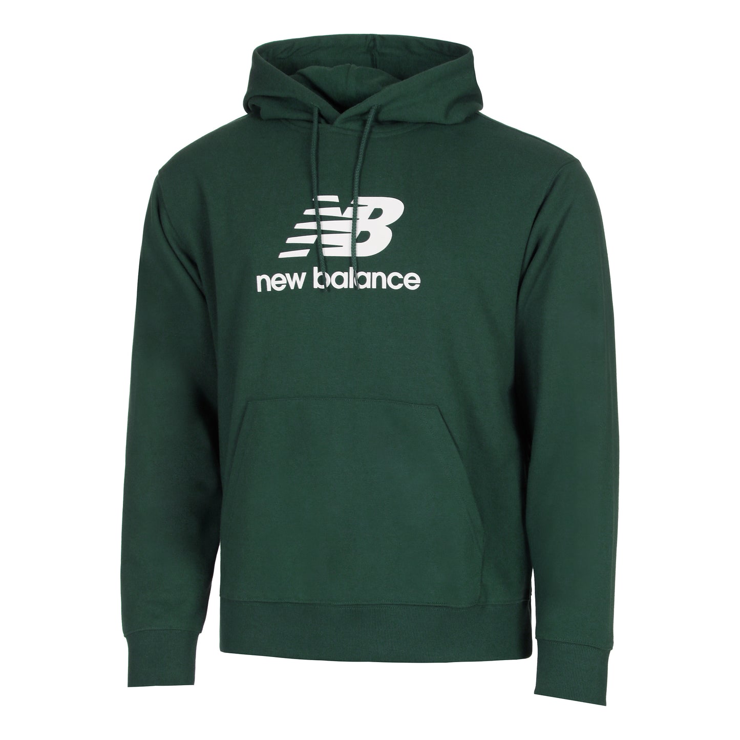 New Balance French Terry Logo Hoody Muži - tmavě zelená,