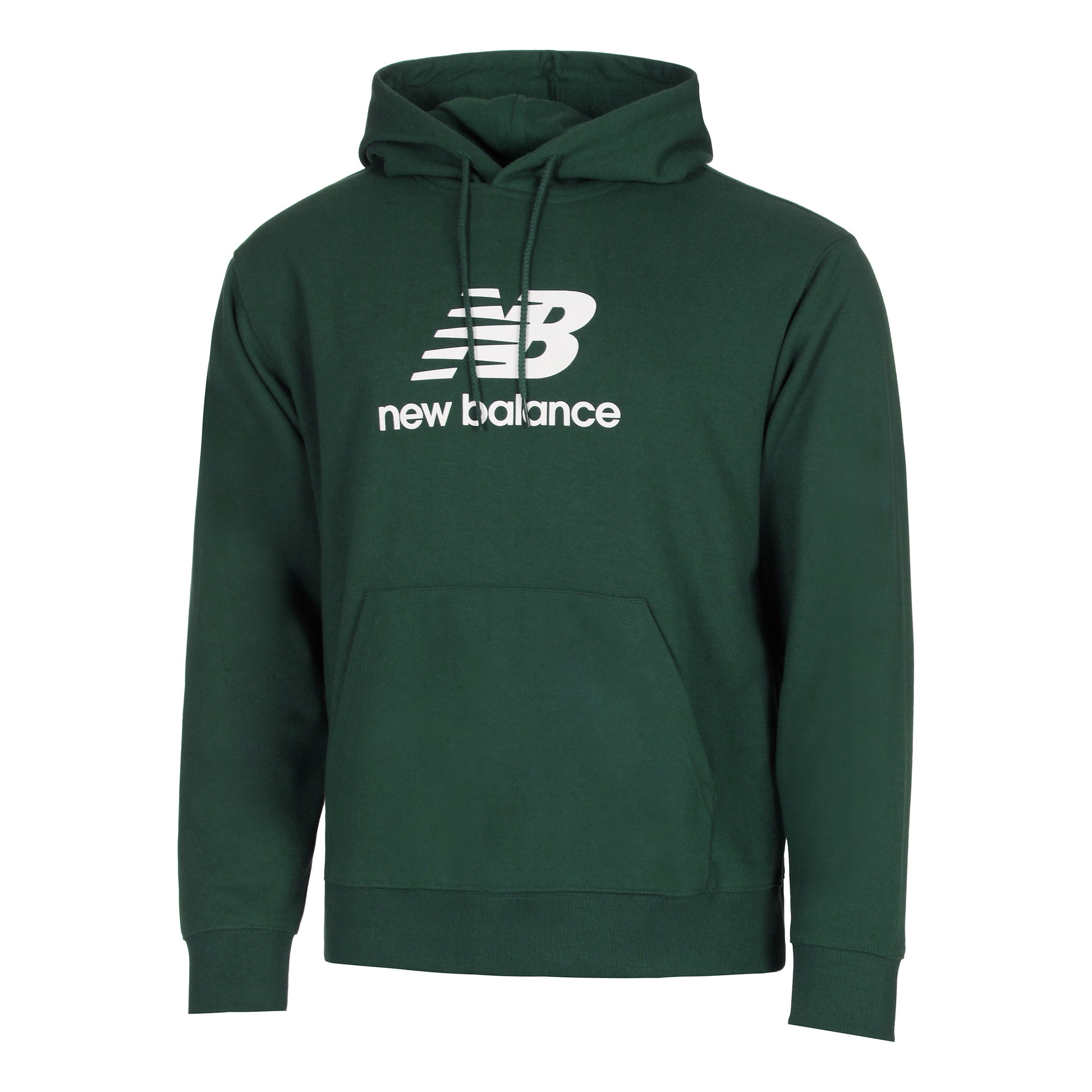 New Balance French Terry Logo Hoody Muži - tmavě zelená,