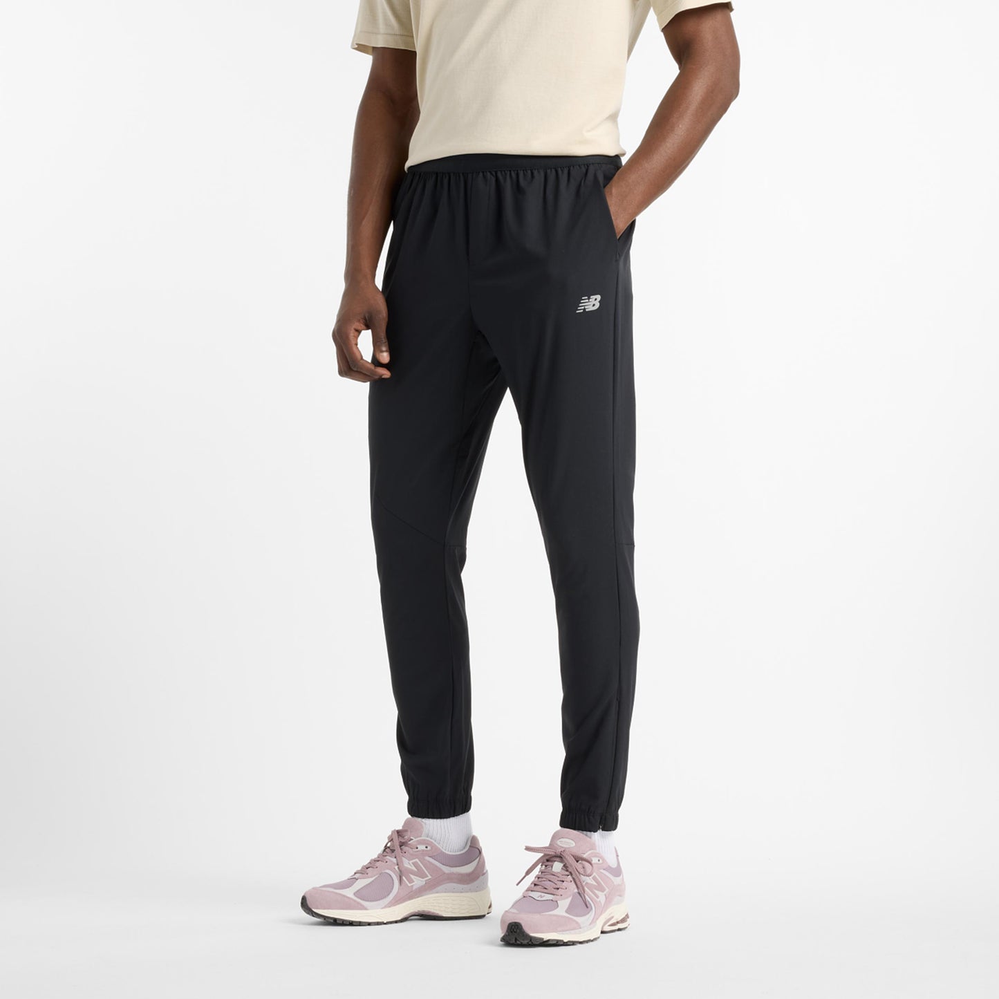 New Balance AC Tréninkové Kalhoty Muži-Černá