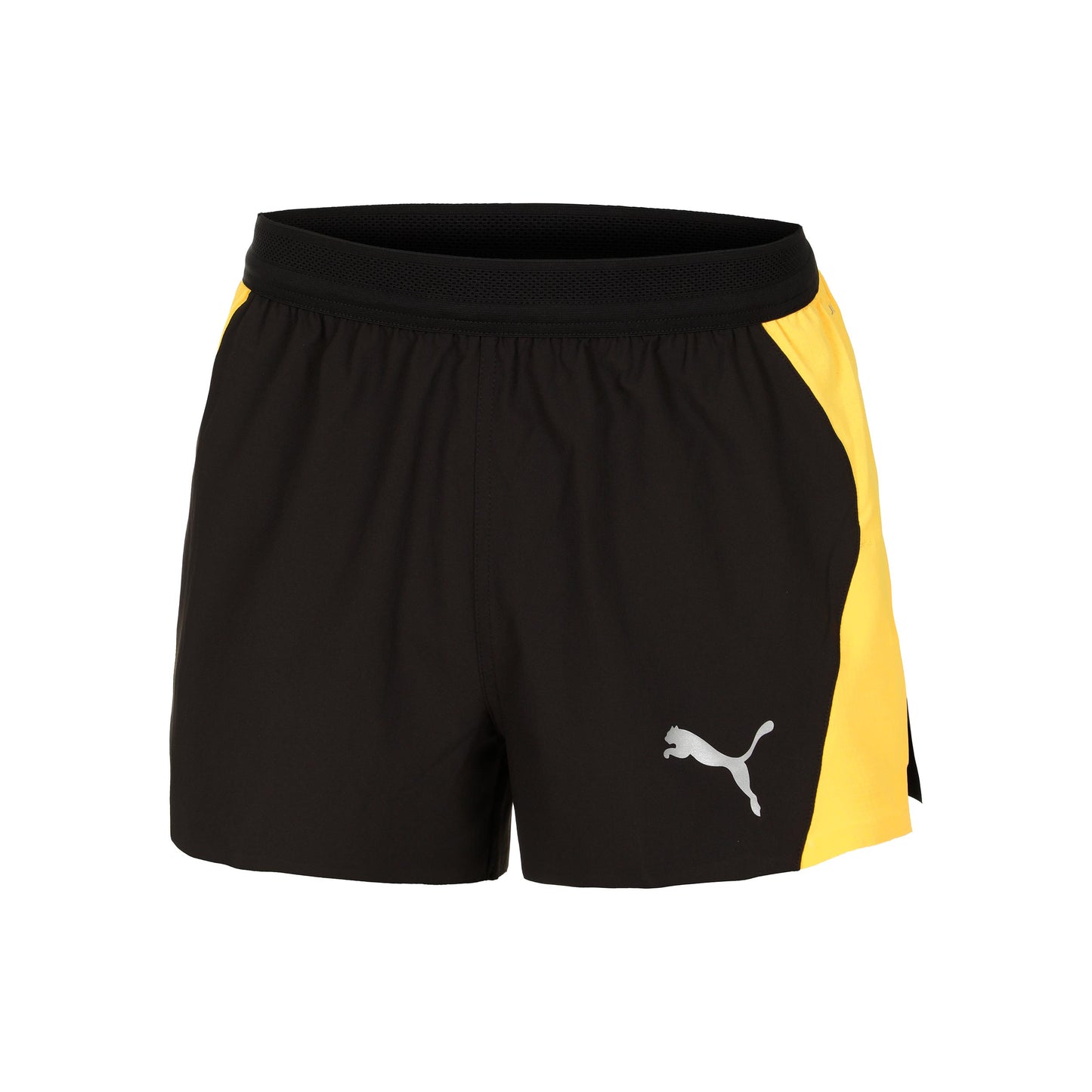Puma Run Ultraweave Velocity 3in Split Běžecké šortky Muži - černá, žlutá