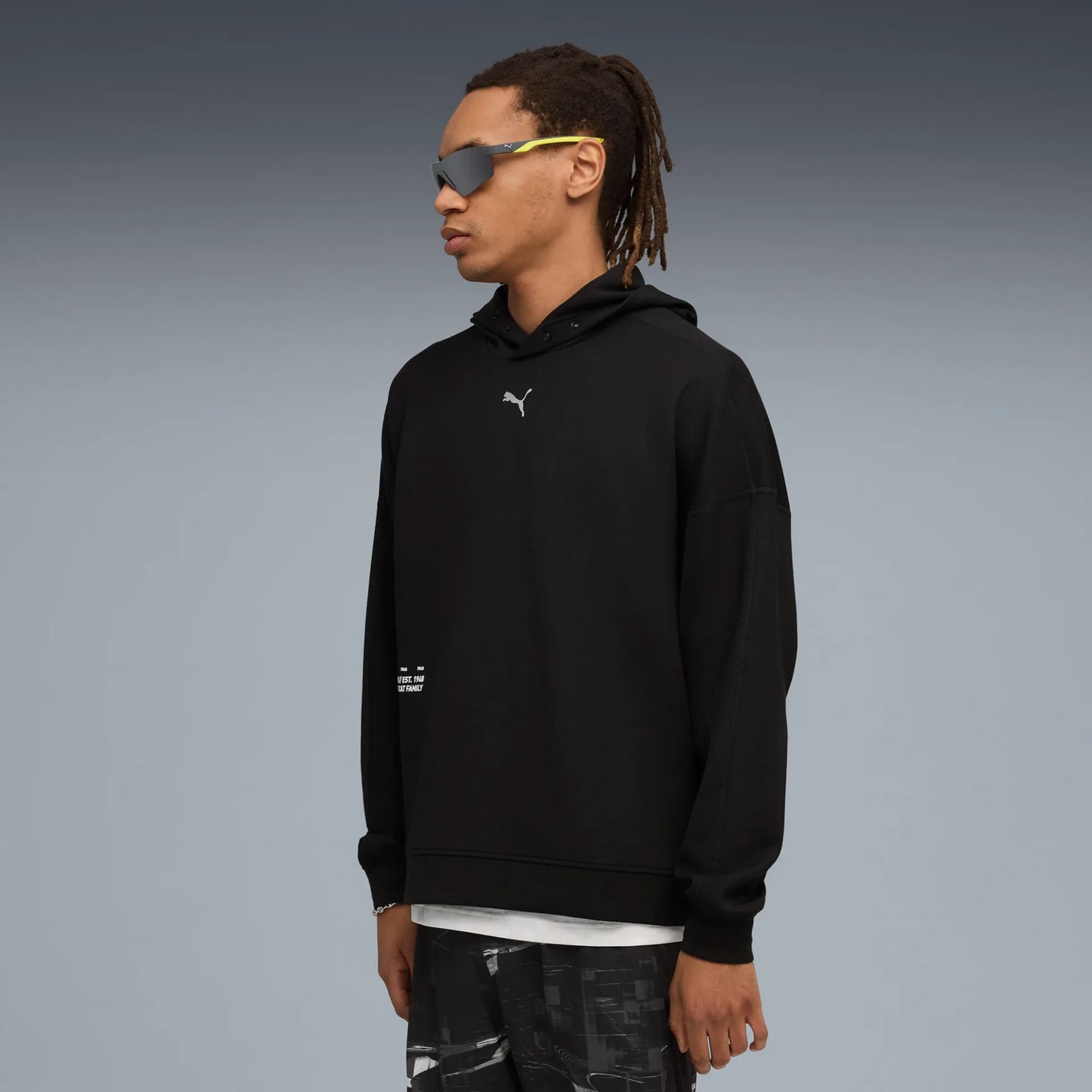Puma Run Club Hoody-Černá