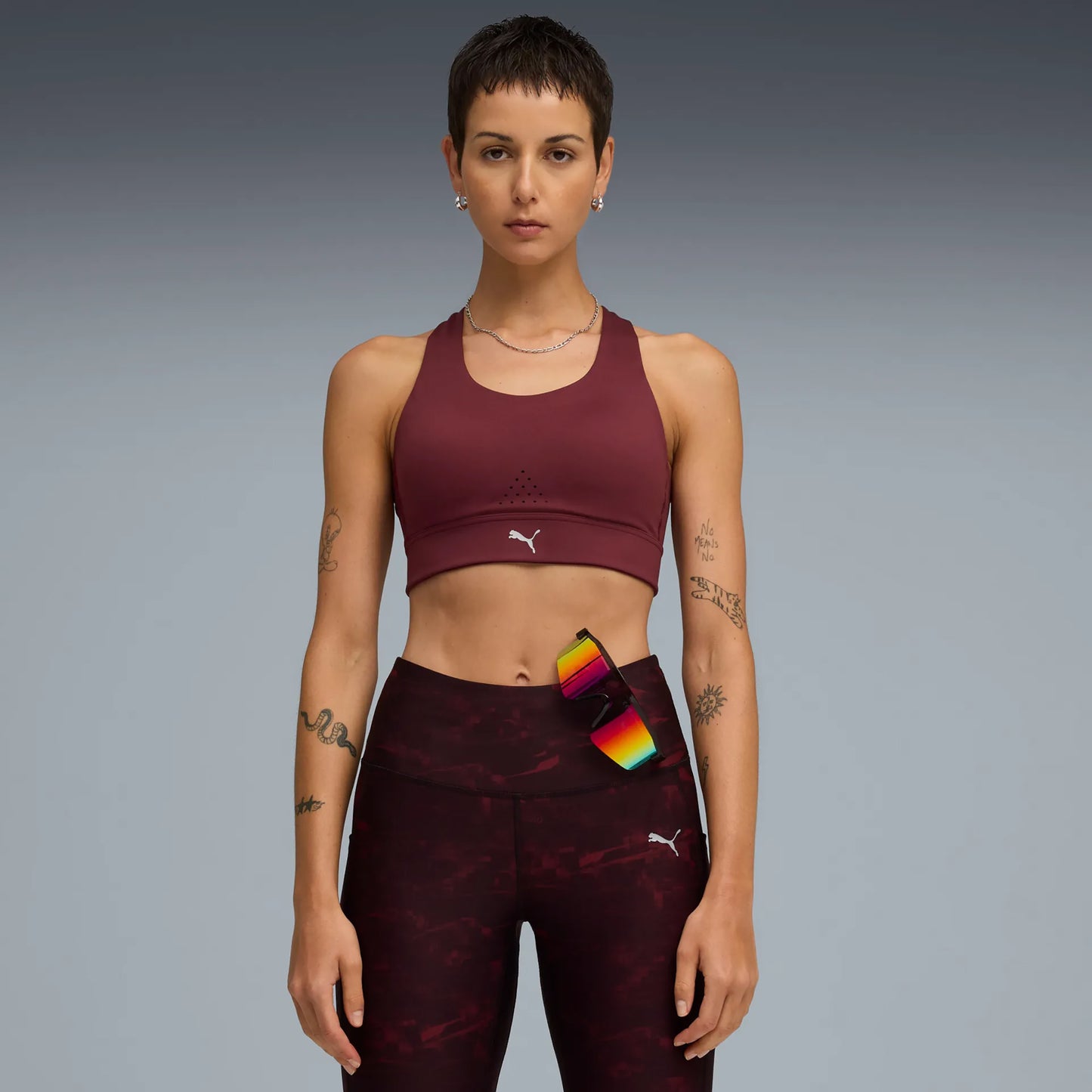 Puma PWRbreathe Sportovní Podprsenka Dámy-Červená