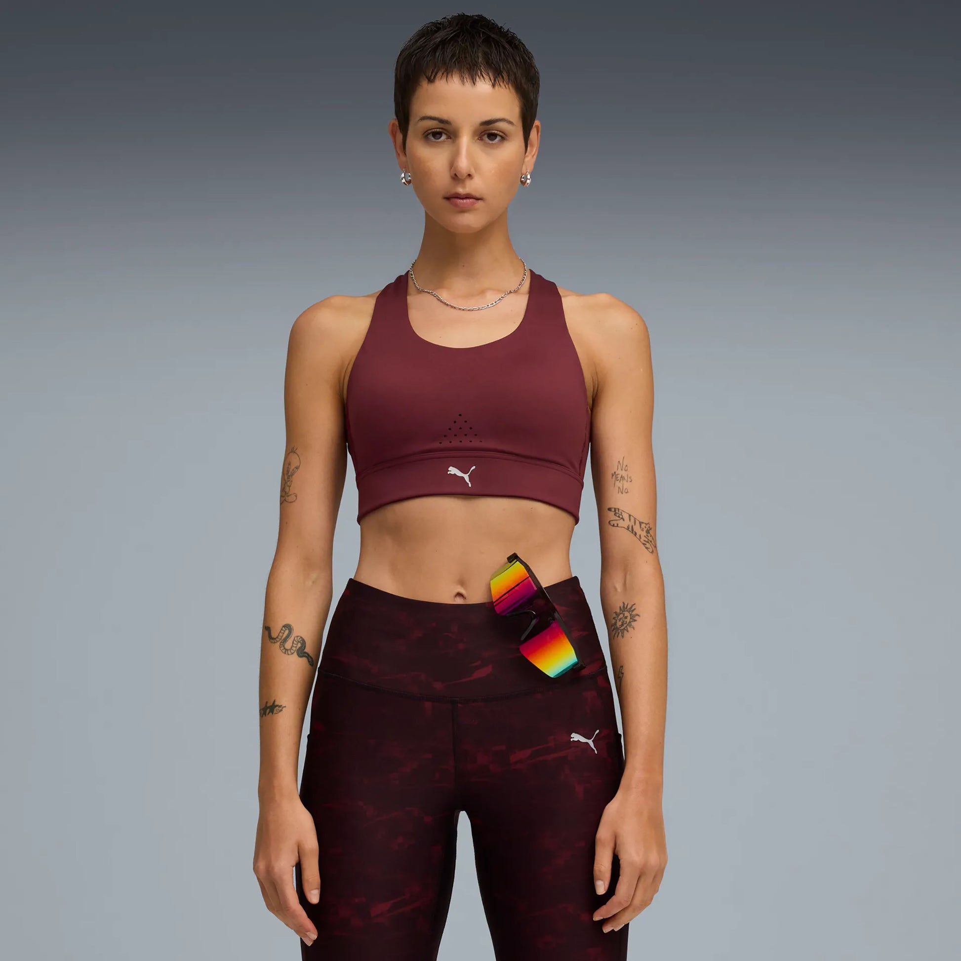 Puma PWRbreathe Sportovní Podprsenka Dámy-Červená