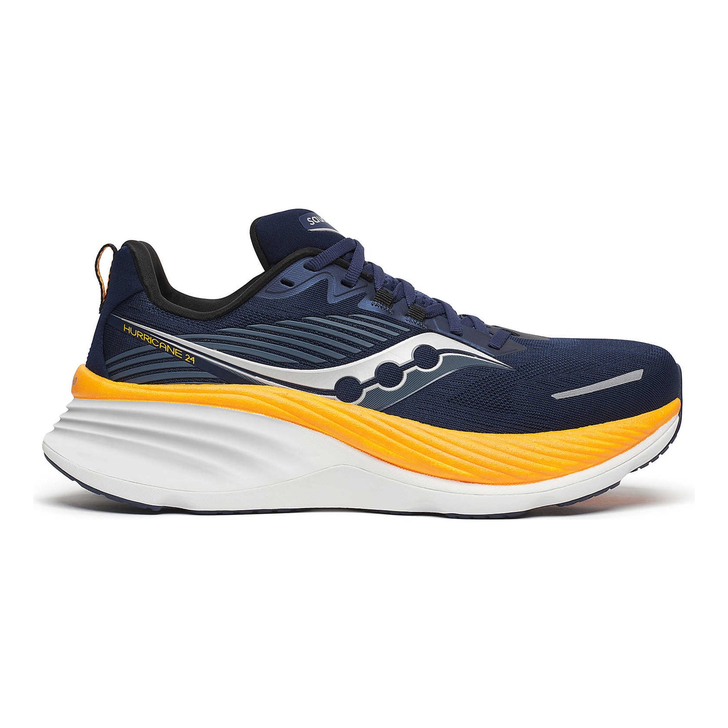 Saucony Hurricane 24 Stabilní obuv Muži - tmavě modrá, oranžová