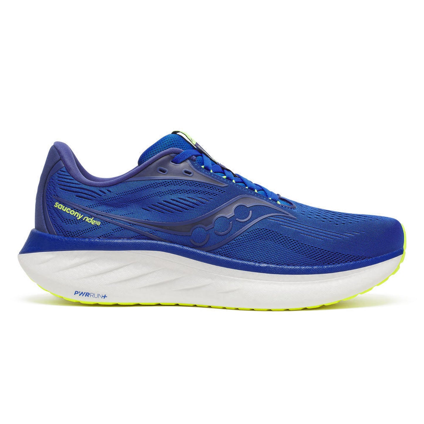 Saucony Ride 18 Neutrální obuv Muži-modrá,citrónově žlutá