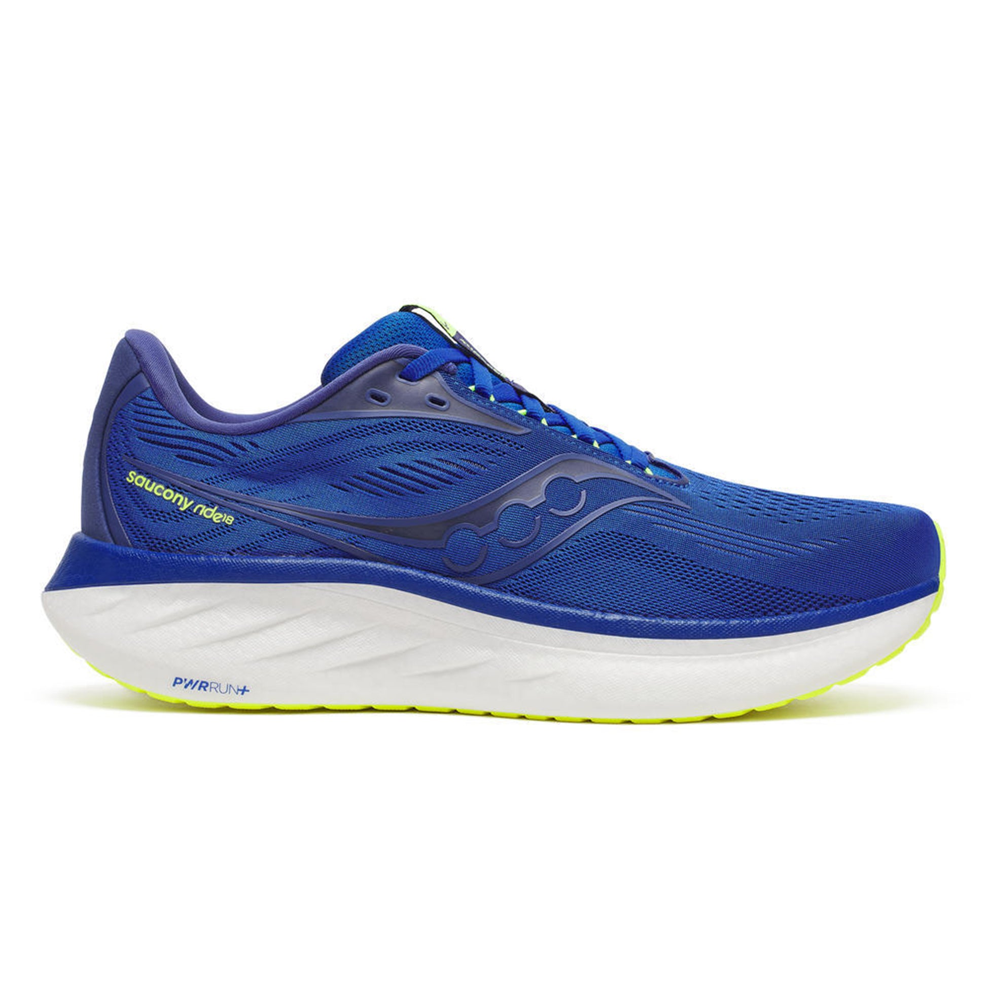 Saucony Ride 18 Neutrální obuv Muži-modrá,citrónově žlutá