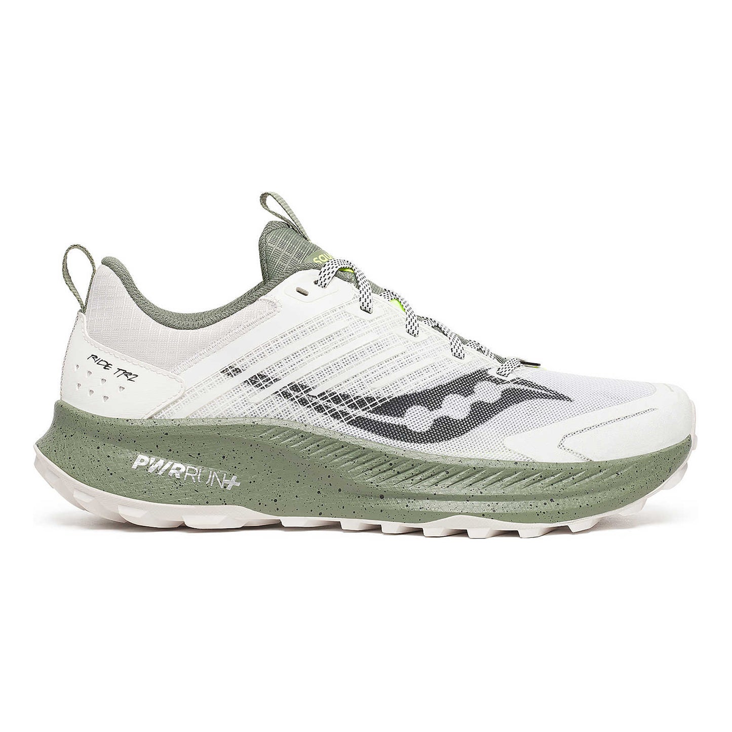 Saucony Ride TR2 Obuv pro měkčí povrch,žádný asfalt Muži-bílá, olivová