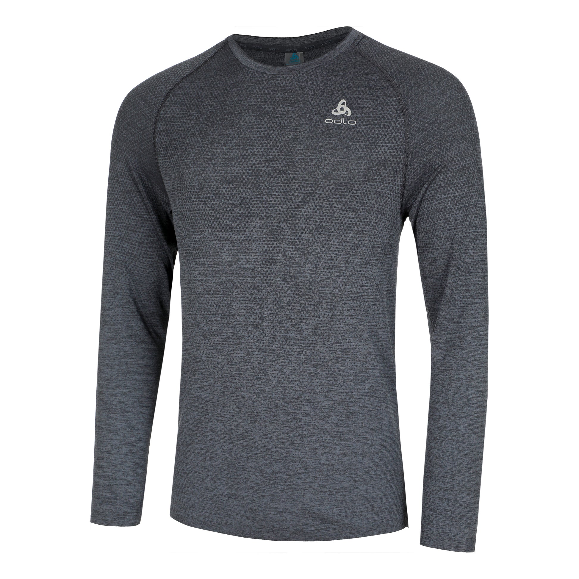 Odlo Essential Seamless Crew Neck S dlouhým rukávem Muži - antrazitová,