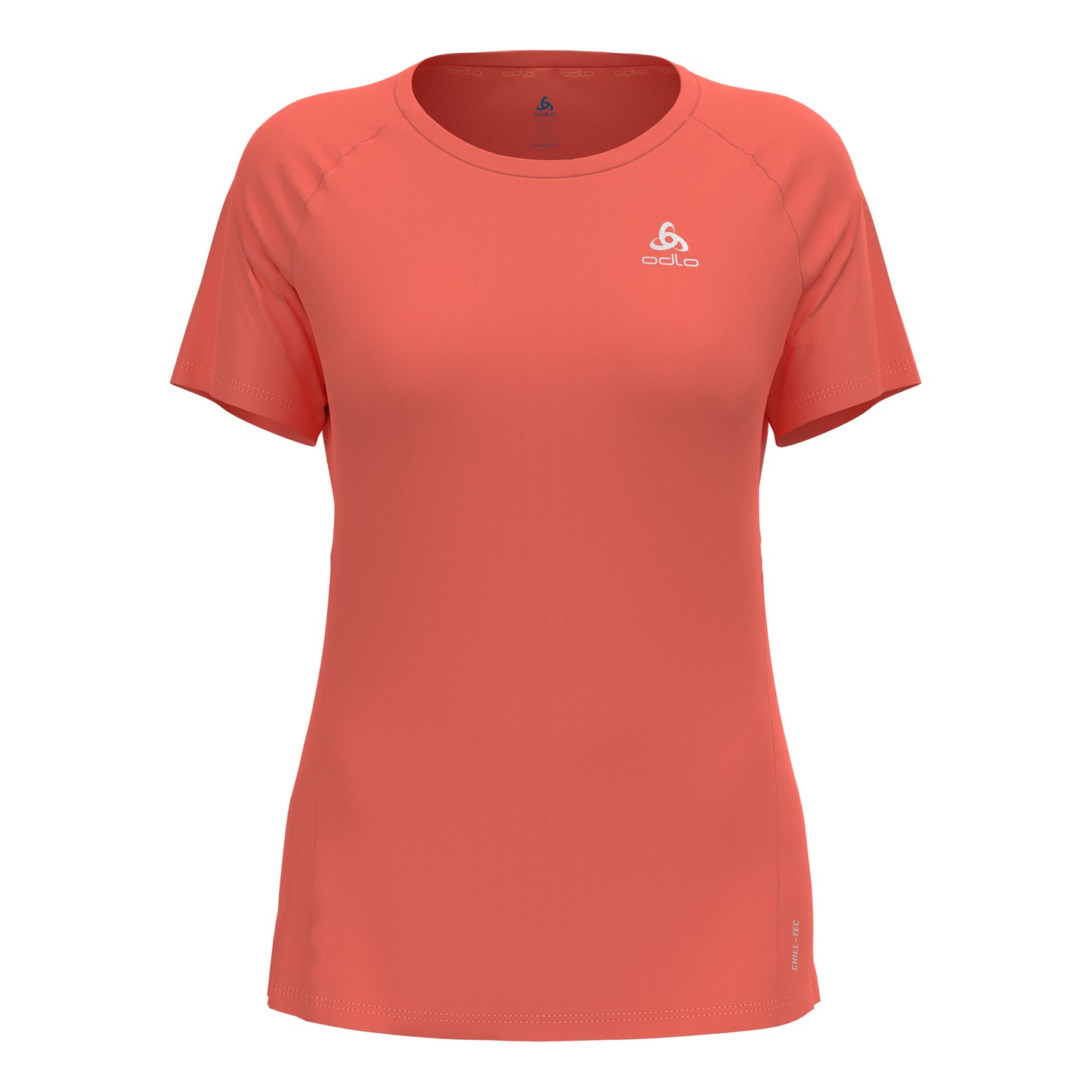 Odlo Essential Chill-Tec Crew Neck Běžecké tričko Dámy - oranžová,