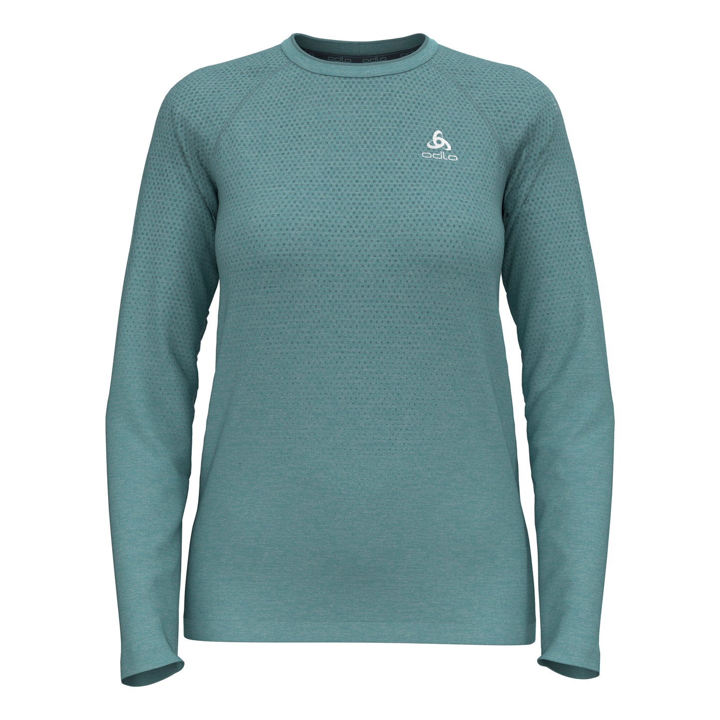 Odlo Essential Seamless Crew Neck S Dlouhým Rukávem Dámy-Tyrkysová