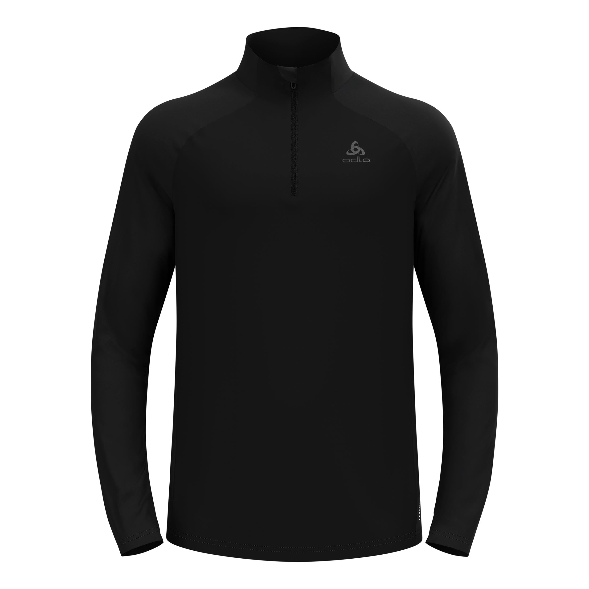 Odlo Essential Ceramiwarm Mid Layer 1/2 Zip Běžecké tričko Muži - černá