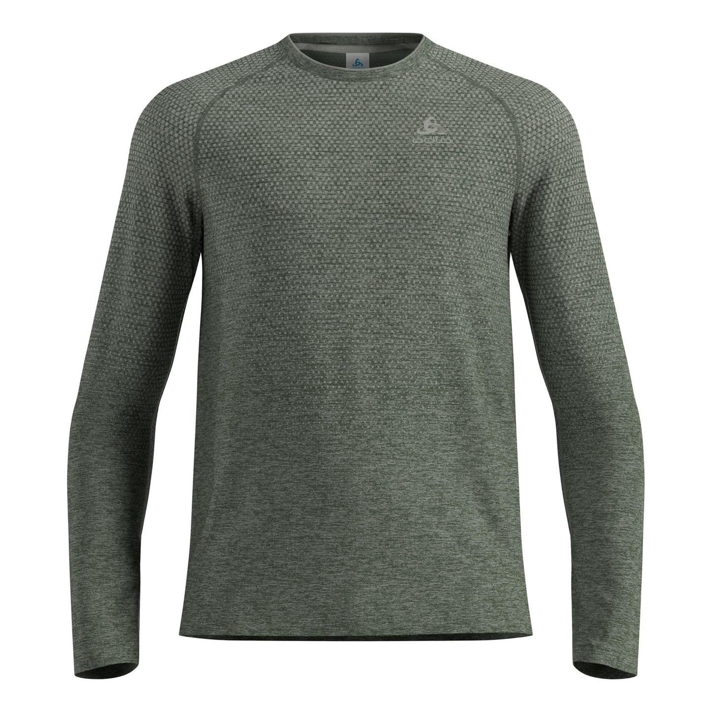 Odlo Essential Seamless Crew Neck S dlouhým rukávem Muži-olivová
