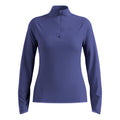 Zeroweight Warm Mid Layer 1/2 Zip Běžecké Tričko Dámy-Modrá