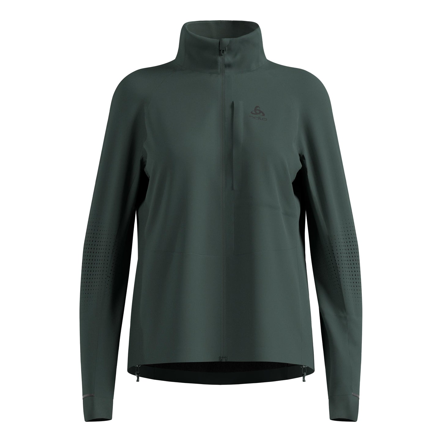 Odlo Zeroweight Pro Warm Reflective Běžecká Bunda Dámy-Olivová