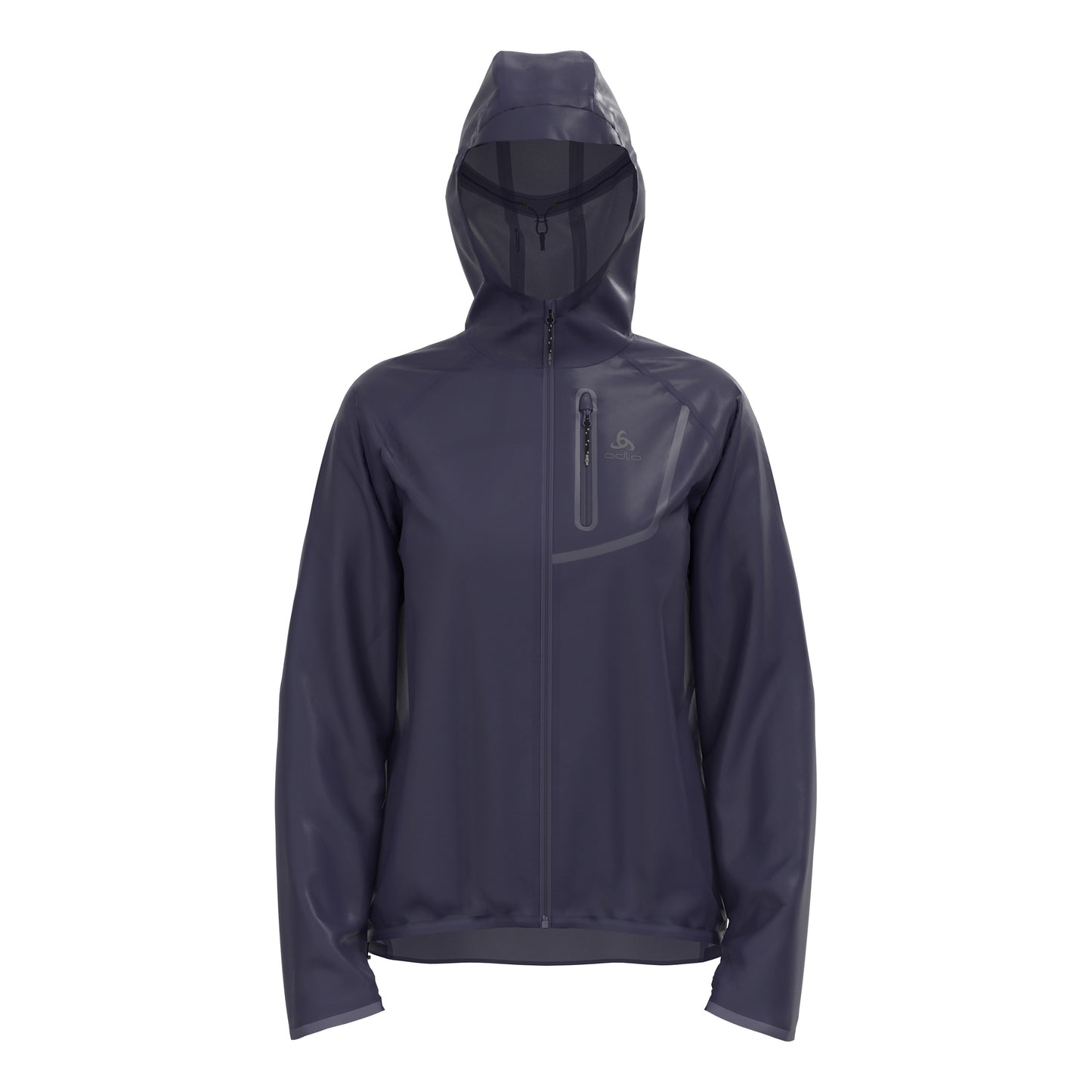 Odlo Zeroweight Dual Dry PK Waterproof Běžecká bunda Dámy - tmavě modrá,