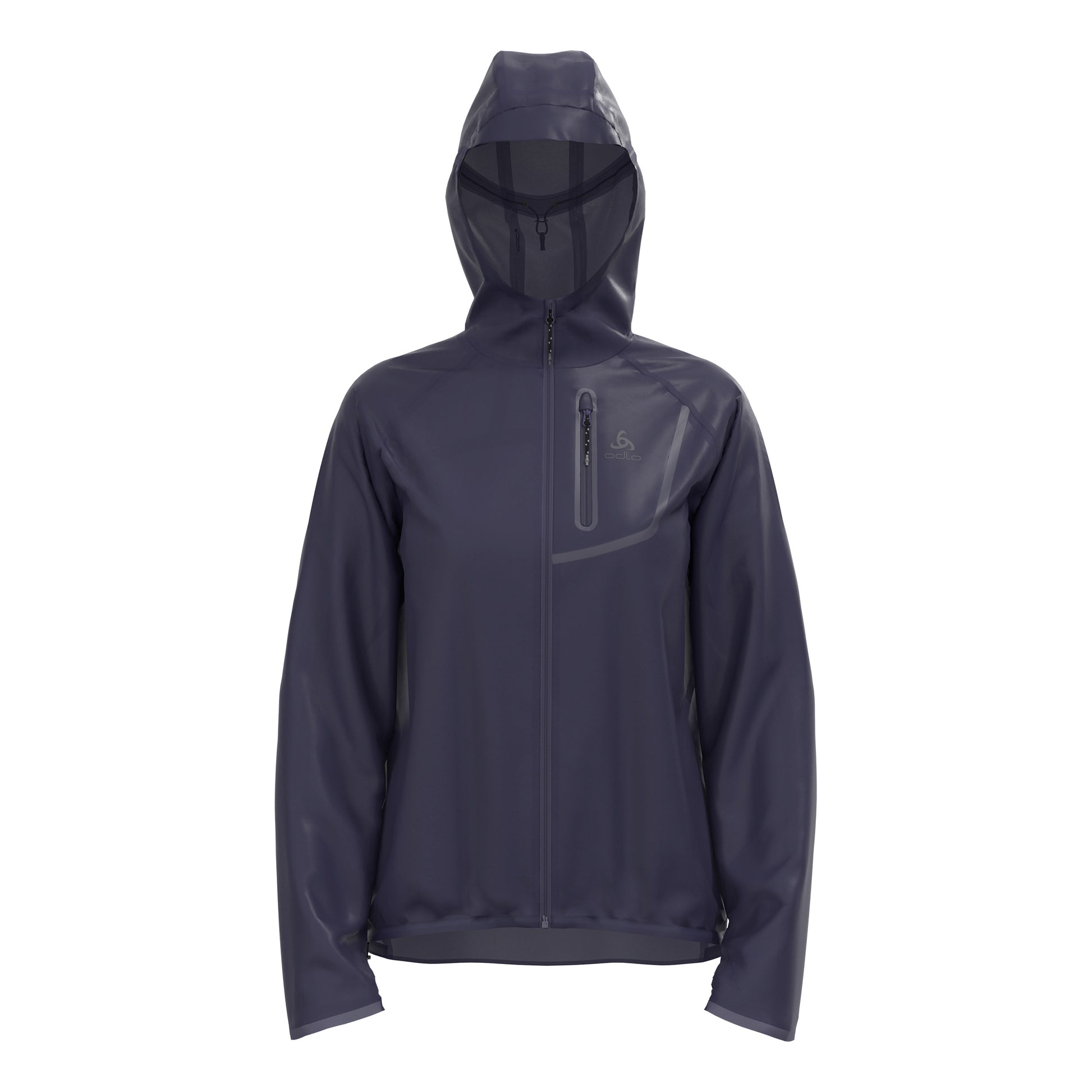 Odlo Zeroweight Dual Dry PK Waterproof Běžecká bunda Dámy - tmavě modrá,