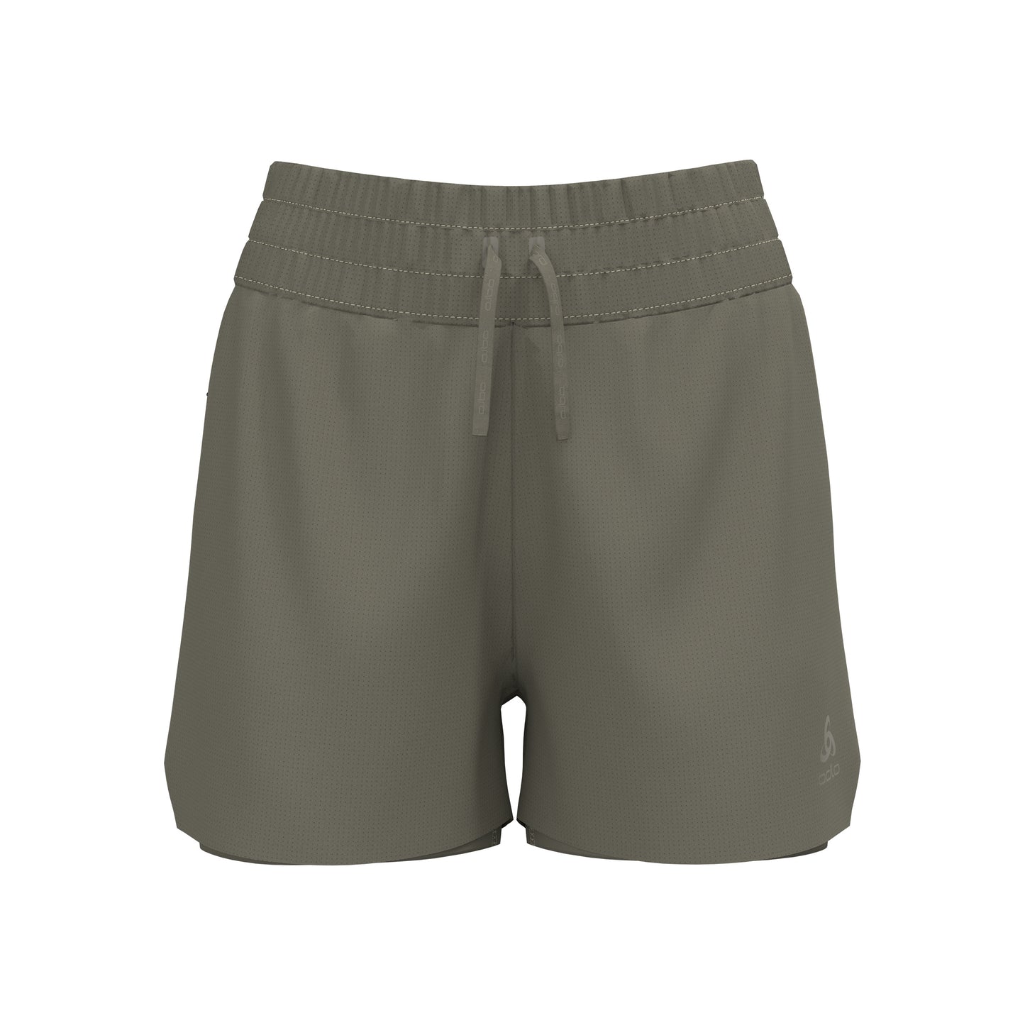 Odlo Zeroweight 3in 2in1 Běžecké šortky Dámy - khaki,