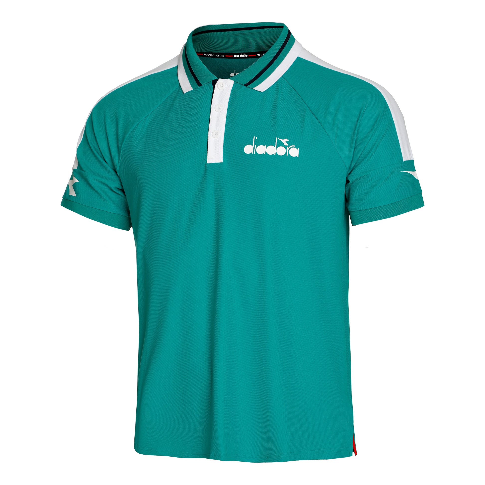 Diadora Icon Pólo Muži - zelená, bílá