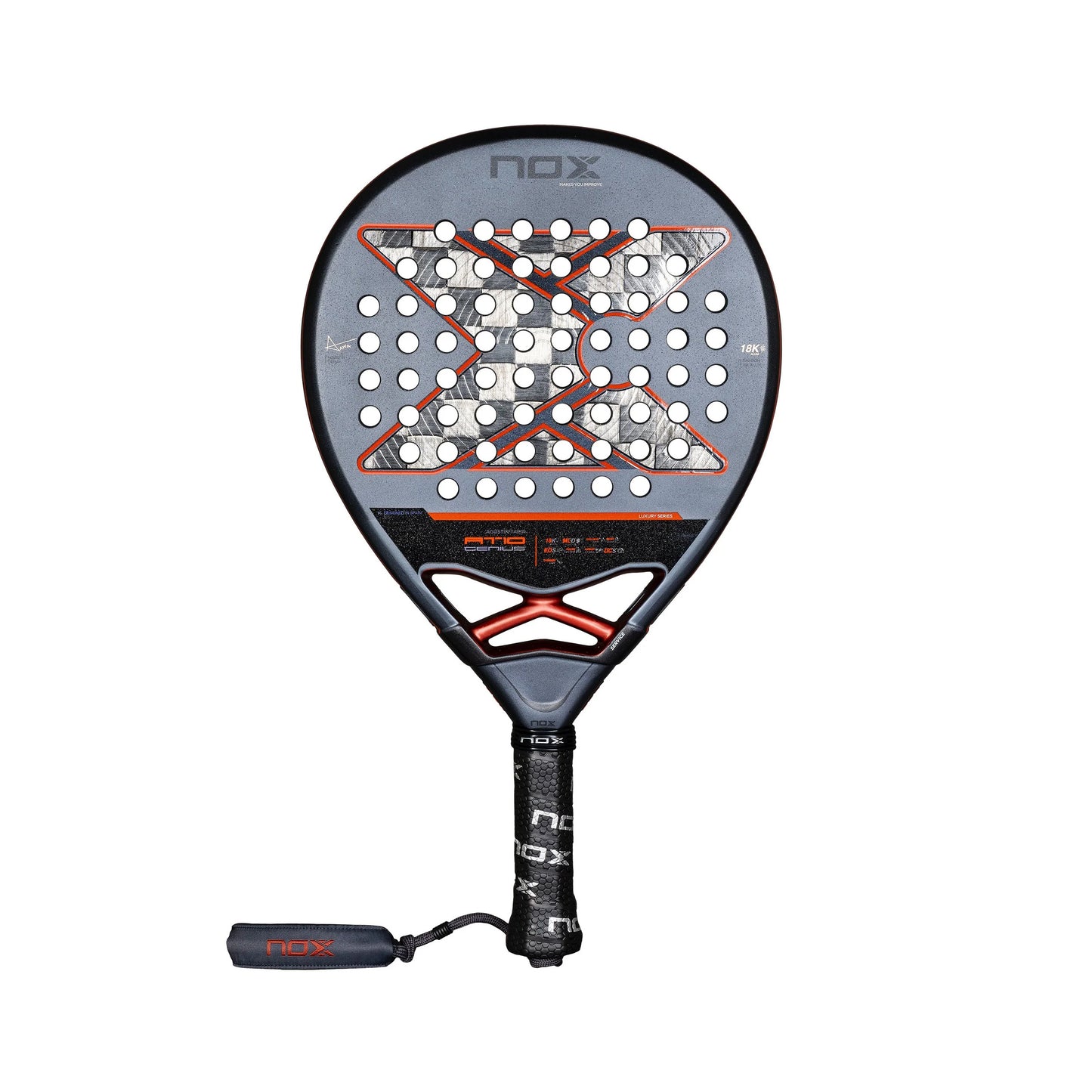 NOX AT10 Genius 18K 2025 Padelová raketa