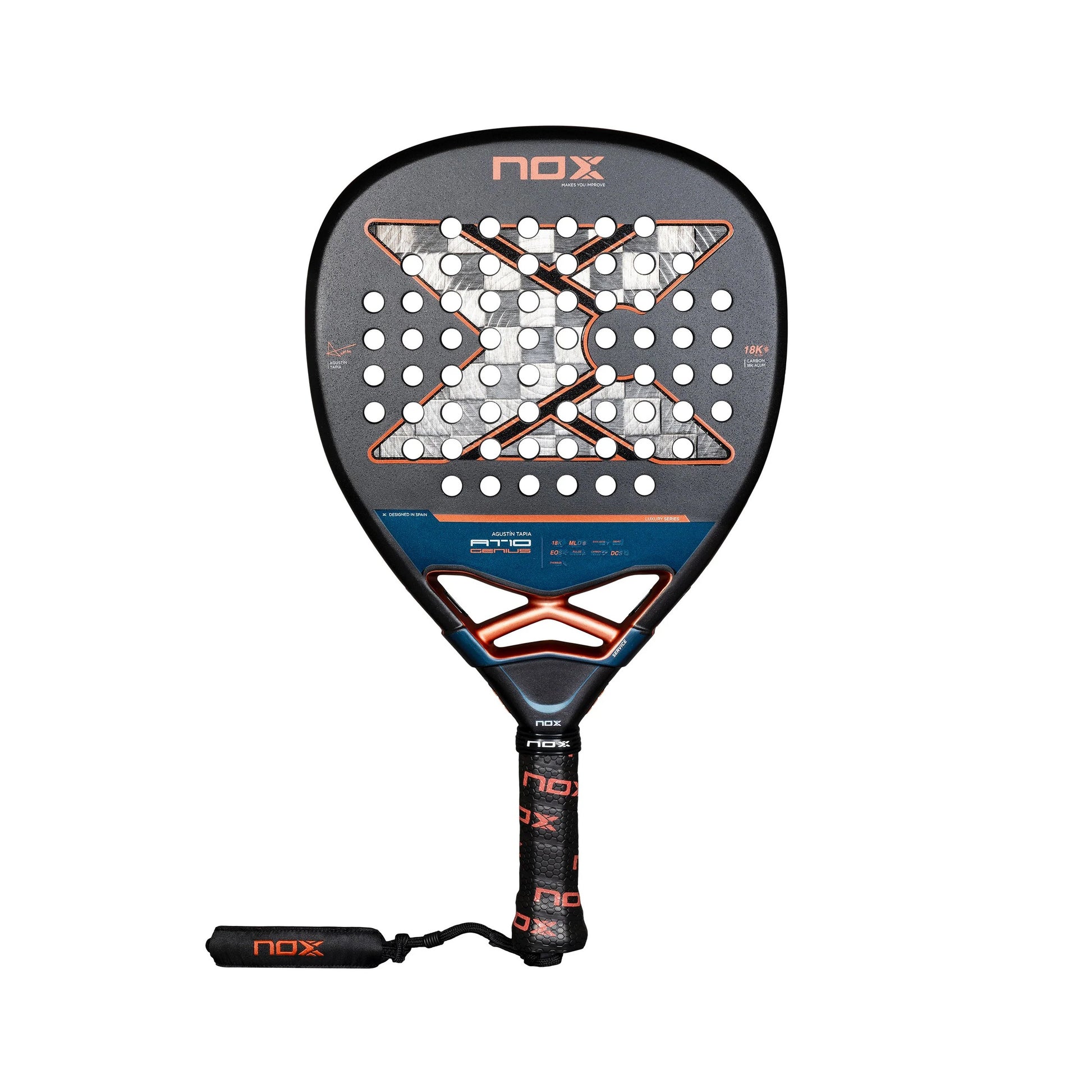 NOX AT10 Genius Attack 18K 2025 Padelová raketa