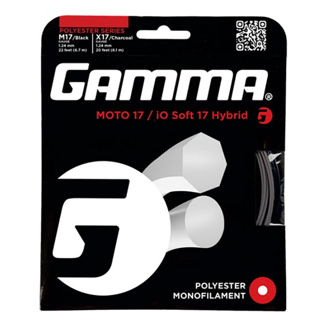 Gamma Moto IO Soft Hybrid Výpletová Sada-Černá,Tmavě Šedá