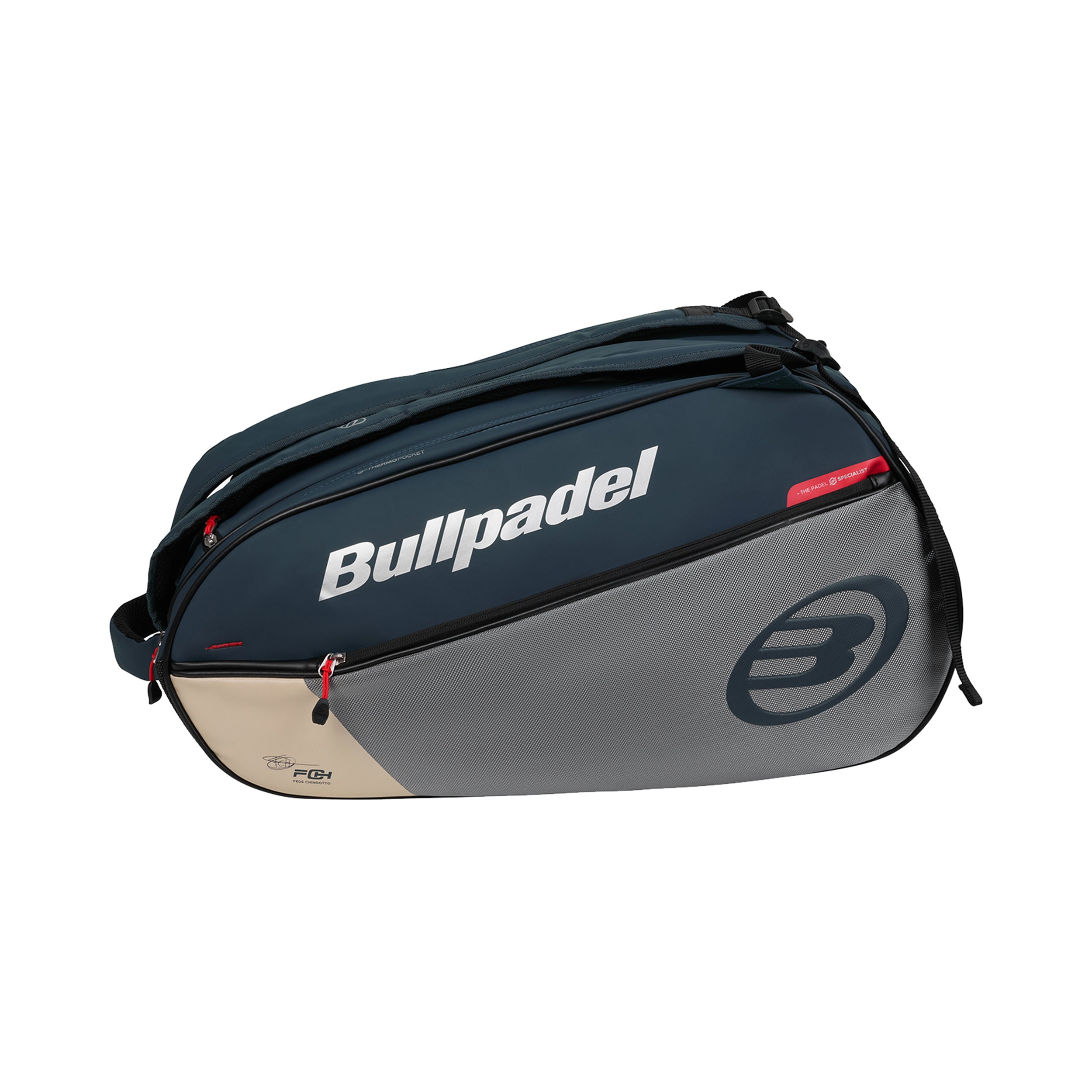 Bullpadel NEURON Taška na raketu - šedá