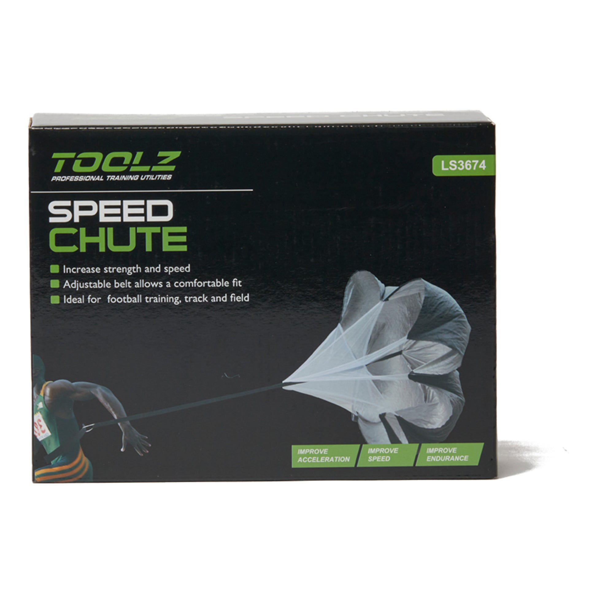 TOOLZ Speed Chute Tréninkový Přístroj-Černá