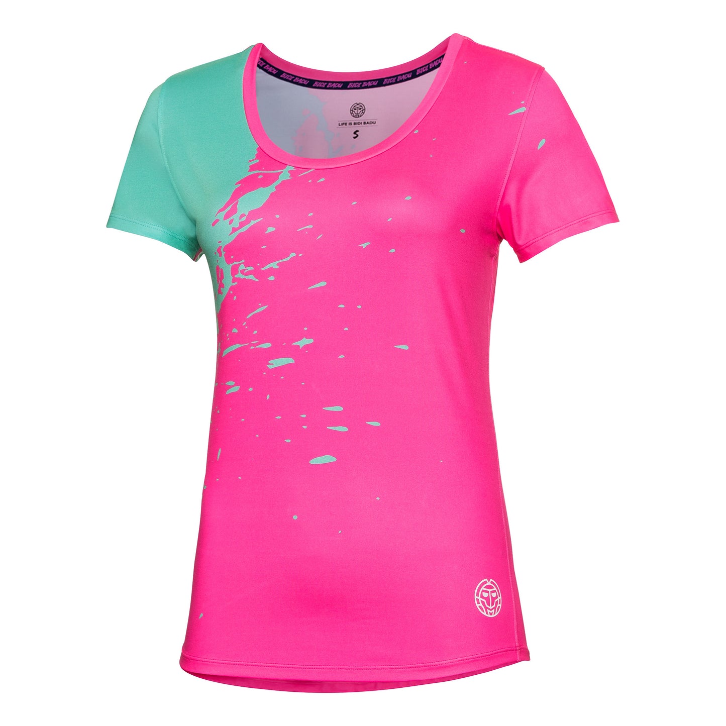 BIDI BADU Amari Tech Round-Neck Tričko Dámy - růžová, mint