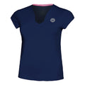Bella 2.0 Tech V-Neck Tričko Dámy - tmavě modrá, bílá