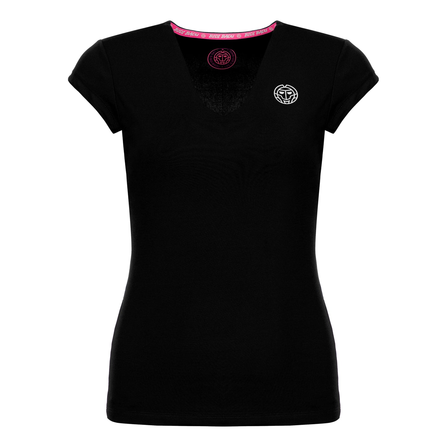 BIDI BADU Bella 2.0 Tech V-Neck Tričko Dámy - černá, bílá