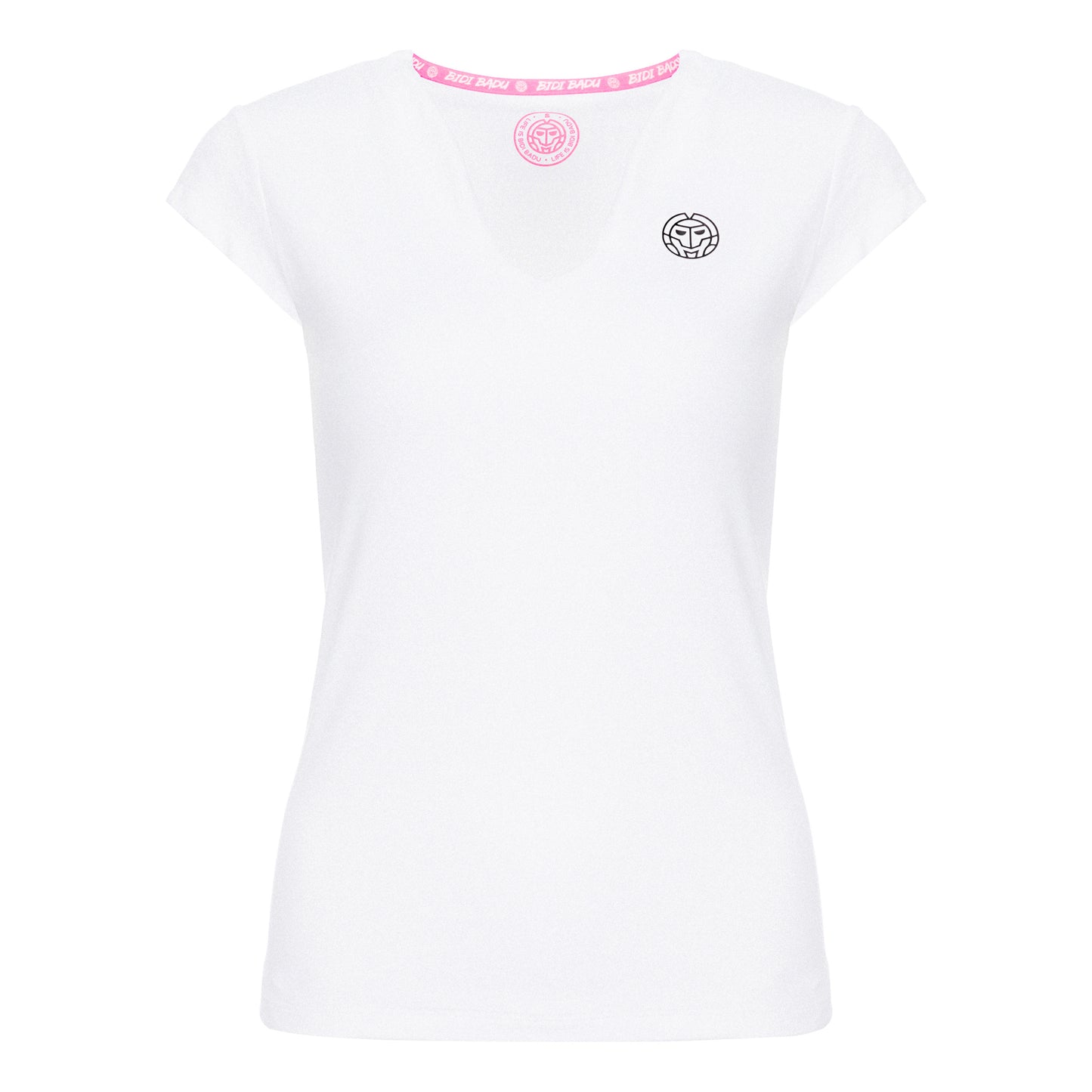 BIDI BADU Bella 2.0 Tech V-Neck Tričko Dámy - bílá, černá