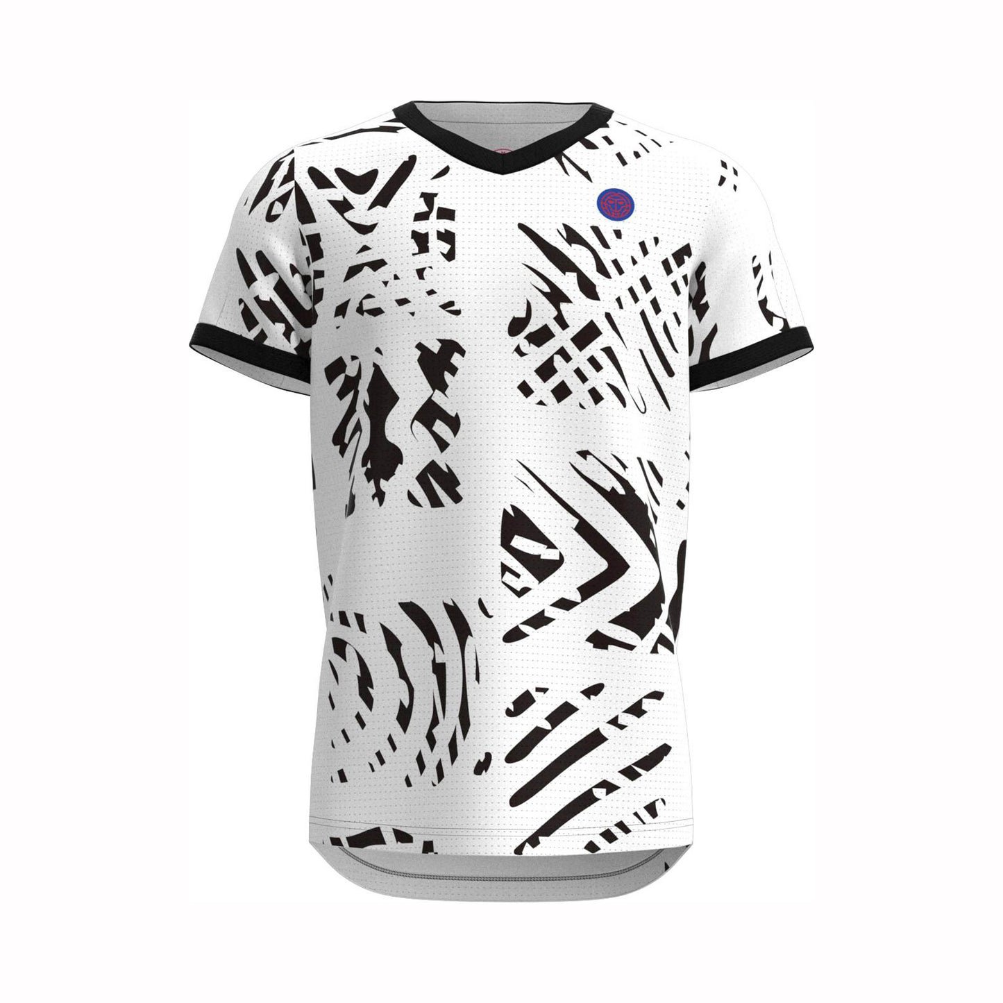 BIDI BADU Melbourne V-Neck Tričko Chlapci - bílá, černá