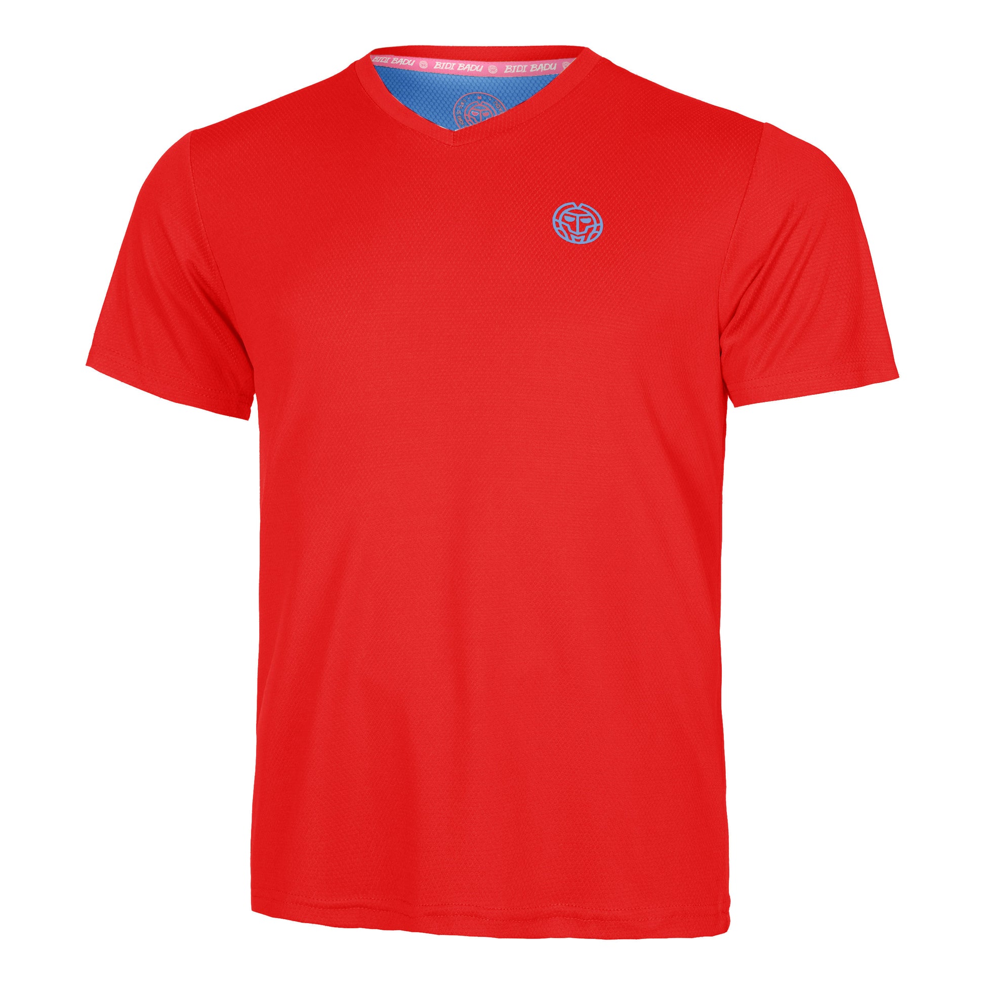 BIDI BADU Crew Inside Out V-Neck Tričko Muži - červená