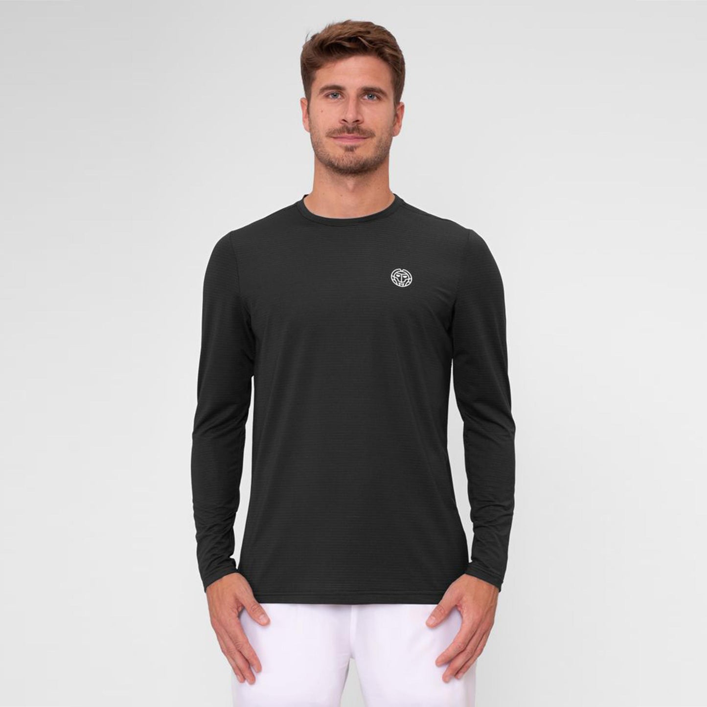 BIDI BADU Crew Roundneck S Dlouhým Rukávem Muži-Černá
