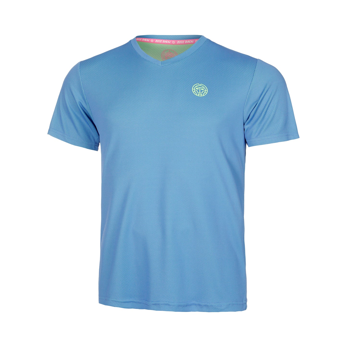 BIDI BADU Crew Inside Out V-Neck Tričko Chlapci-Modrá,Neonově Zelená